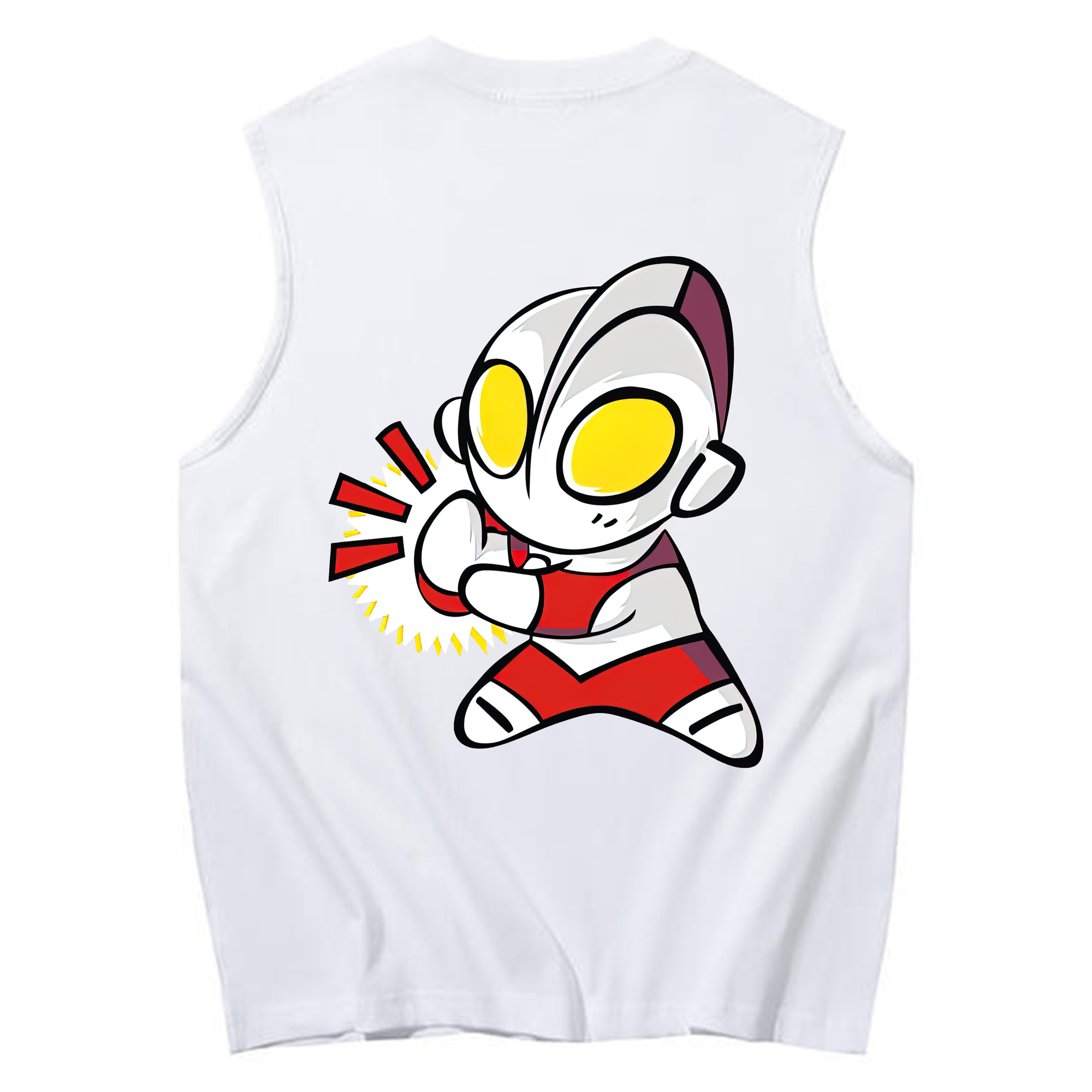 （画像用） ウルトラマン Ultraman コットン100％タンクトップ（背面プリント）