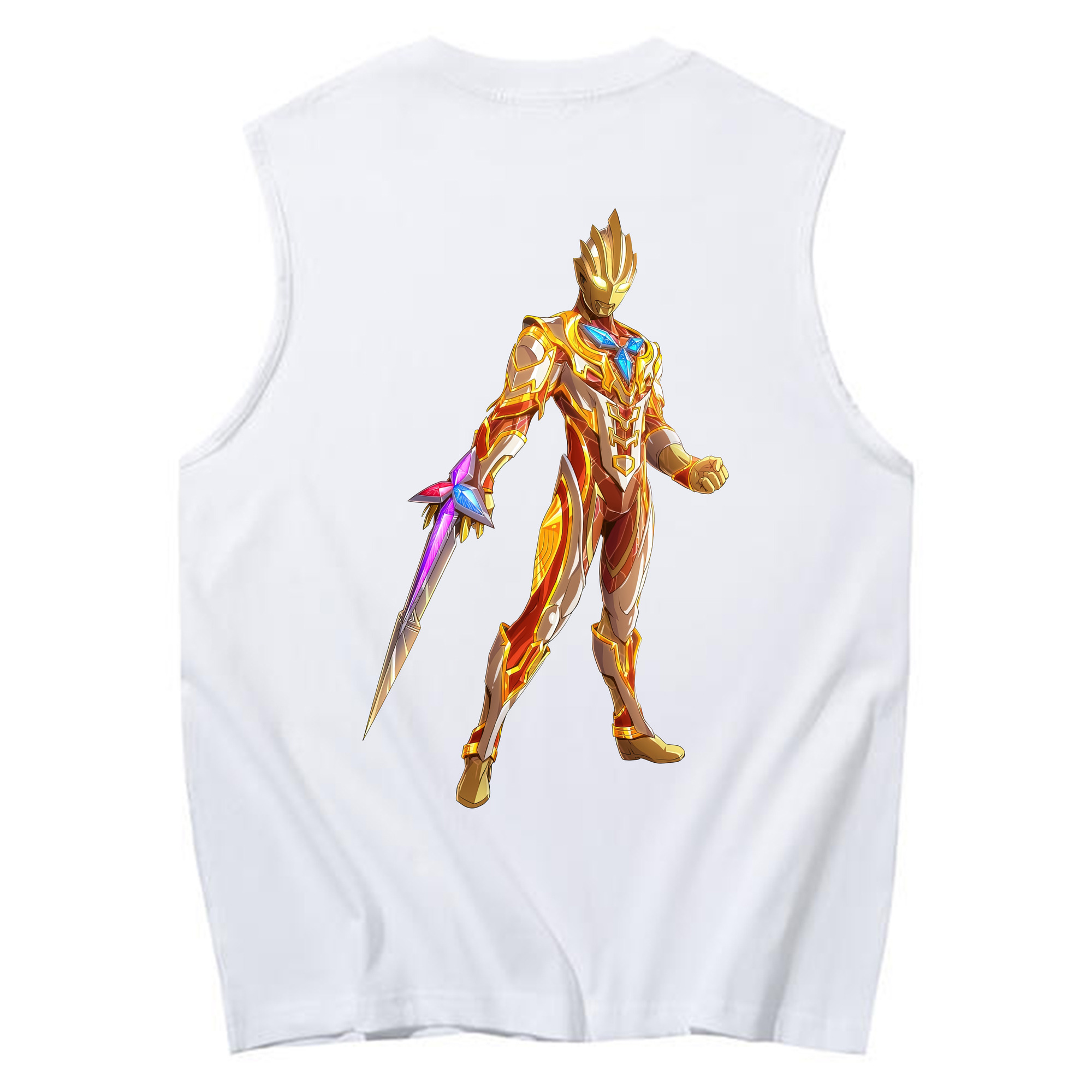 （画像用） ウルトラマン Ultraman コットン100％タンクトップ（背面プリント）