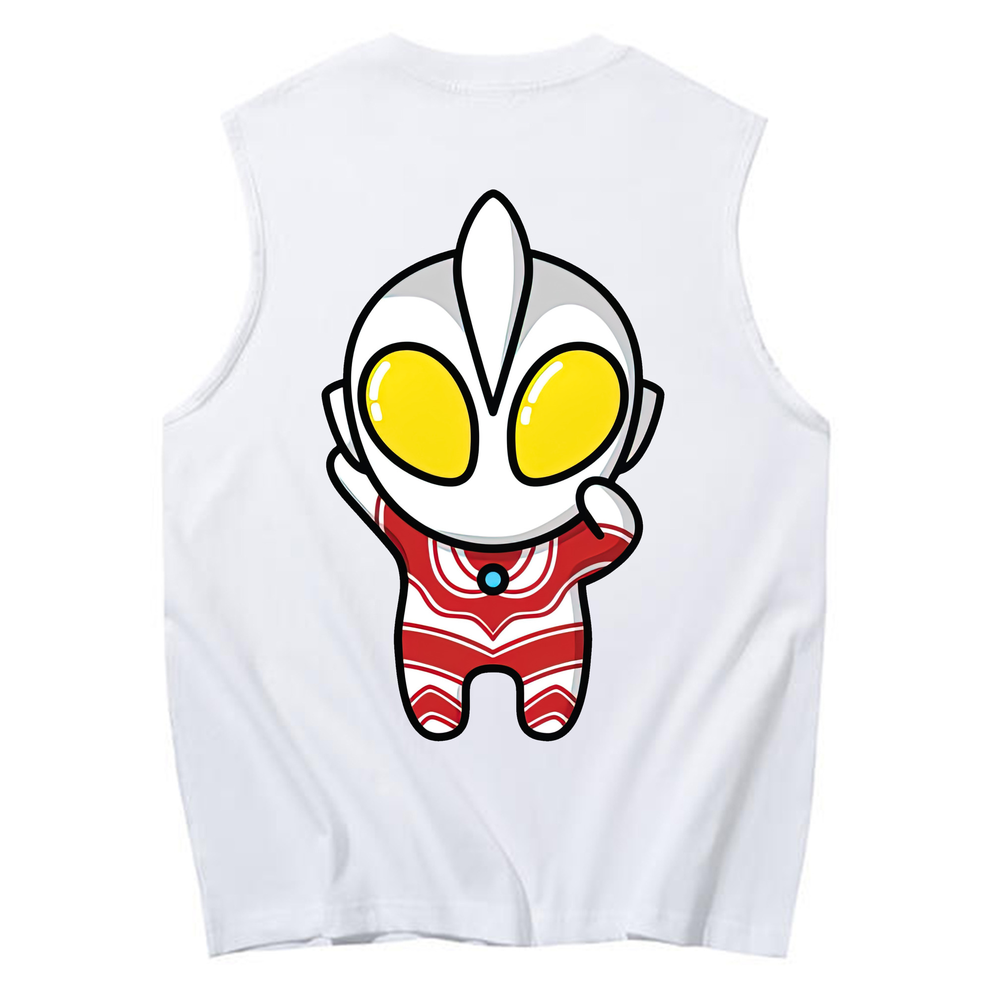 （画像用） ウルトラマン Ultraman コットン100％タンクトップ（背面プリント）