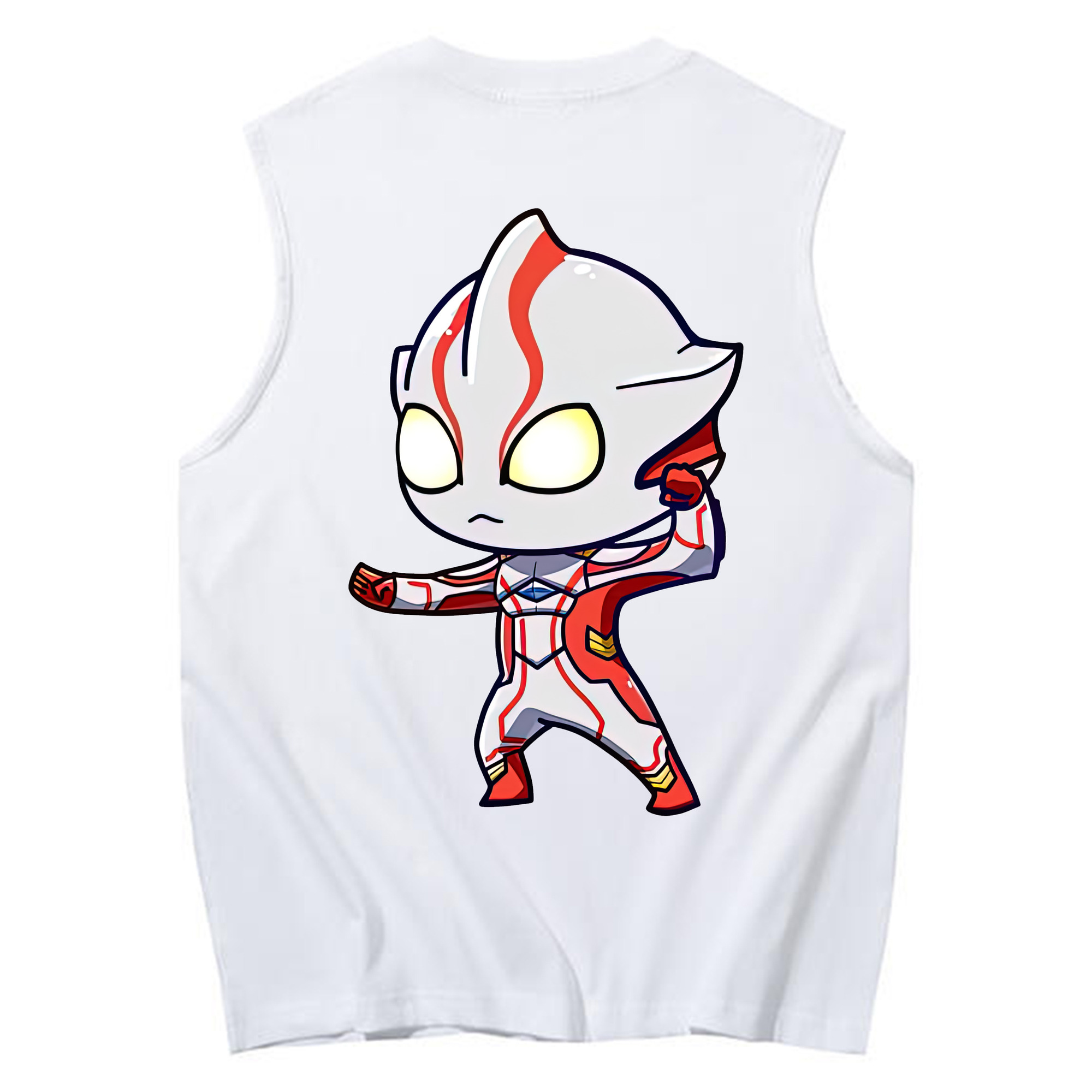 （画像用） ウルトラマン Ultraman コットン100％タンクトップ（背面プリント）
