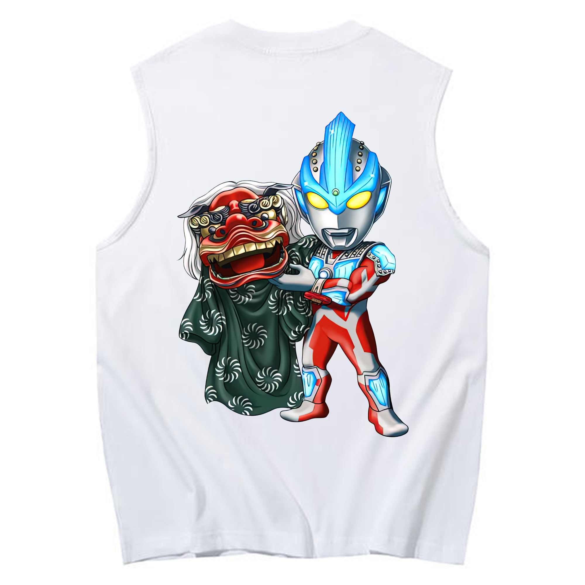 （画像用） ウルトラマン Ultraman コットン100％タンクトップ（背面プリント）