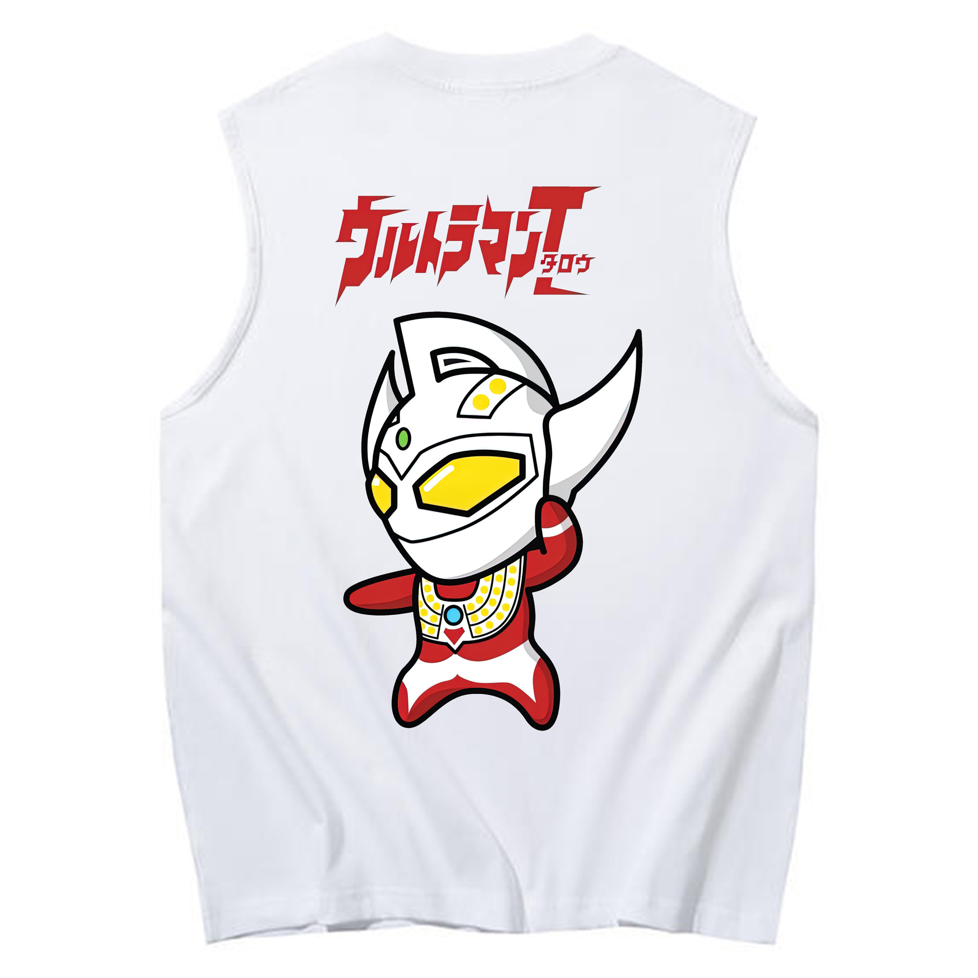 （画像用） ウルトラマン Ultraman コットン100％タンクトップ（背面プリント）