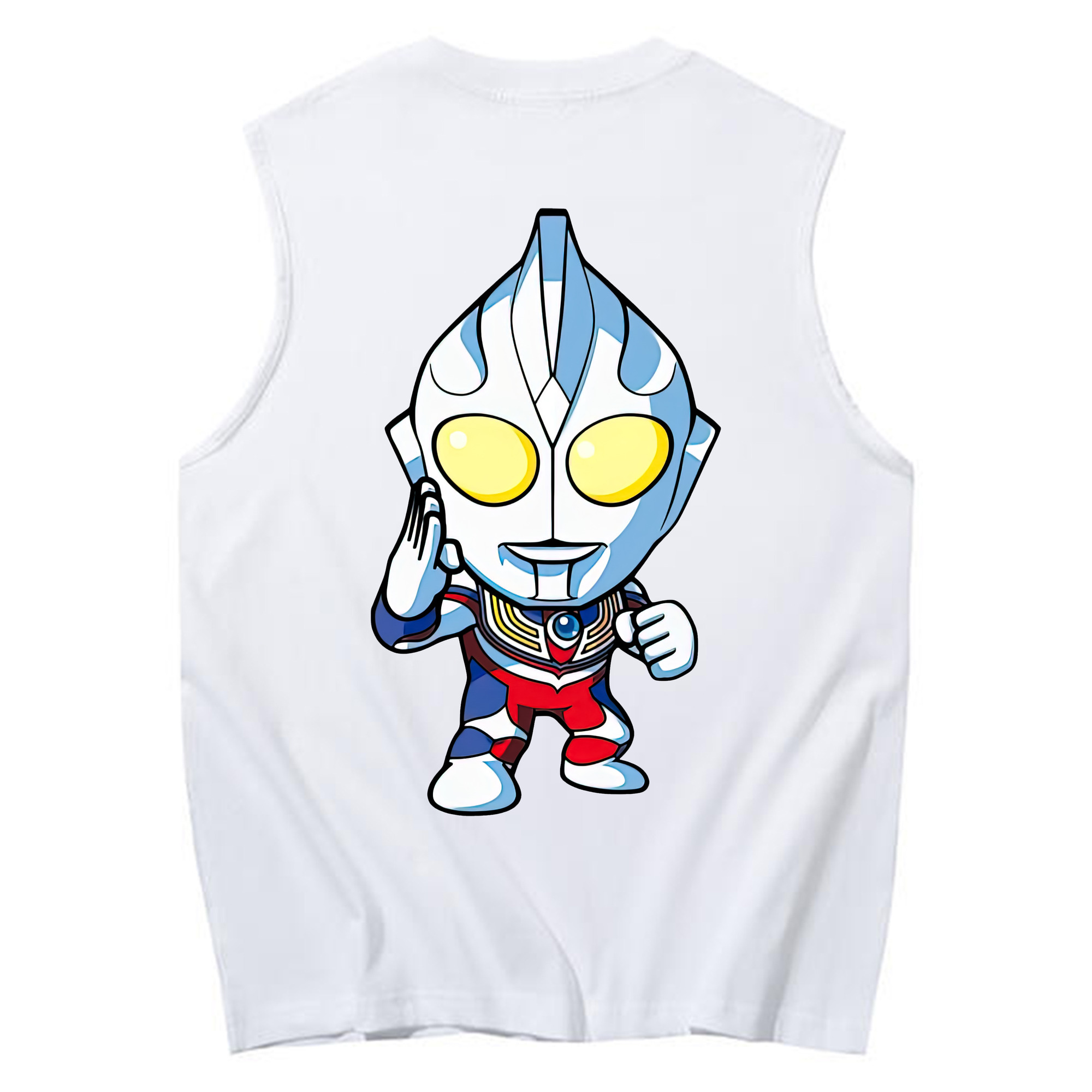 （画像用） ウルトラマン Ultraman コットン100％タンクトップ（背面プリント）