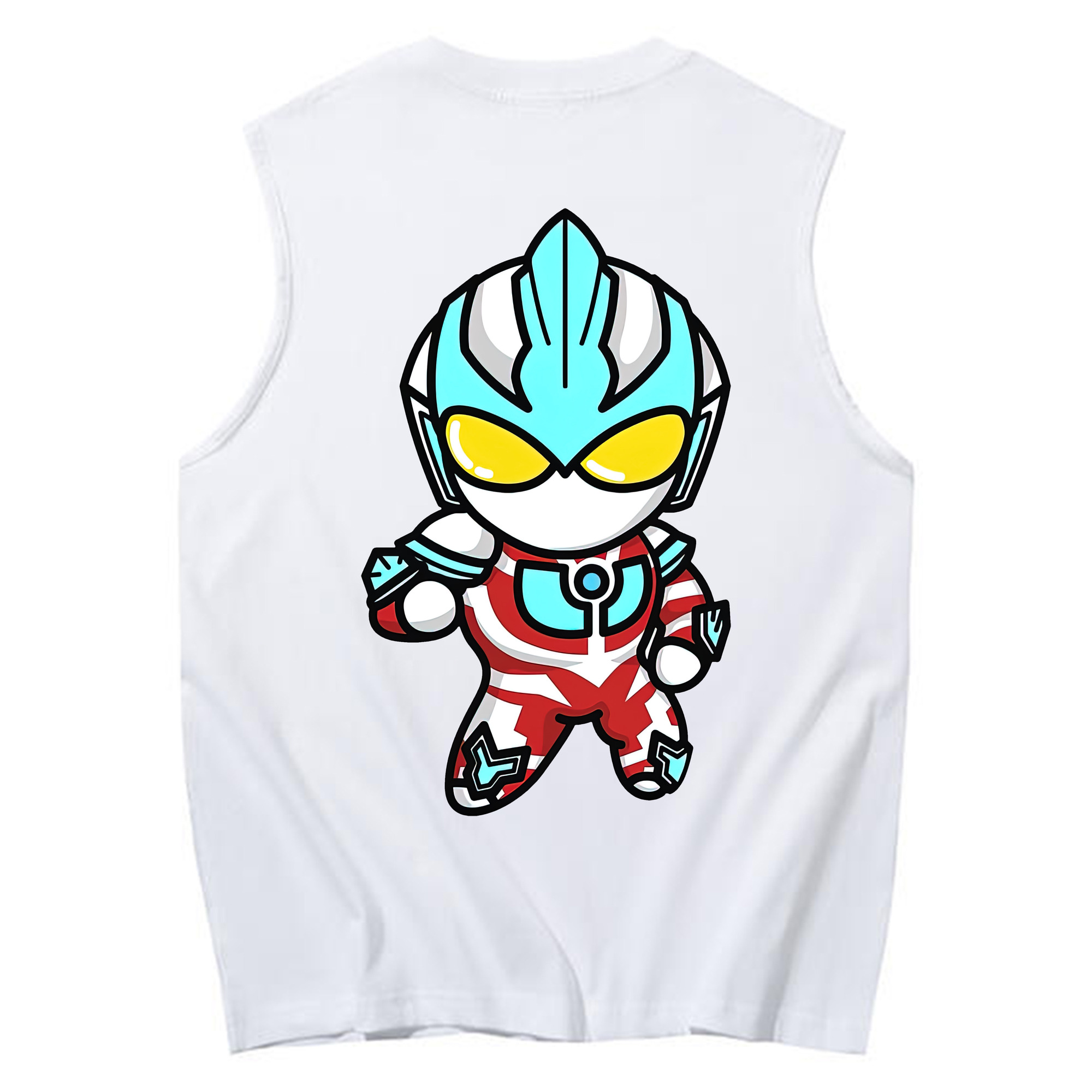 （画像用） ウルトラマン Ultraman コットン100％タンクトップ（背面プリント）