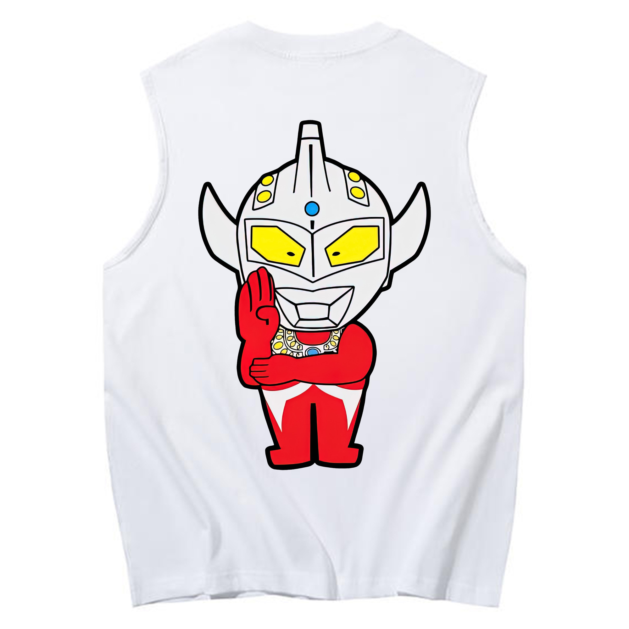 （画像用） ウルトラマン Ultraman コットン100％タンクトップ（背面プリント）