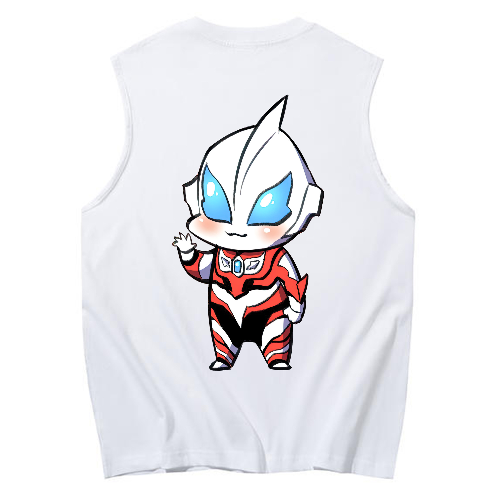 （画像用） ウルトラマン Ultraman コットン100％タンクトップ（背面プリント）