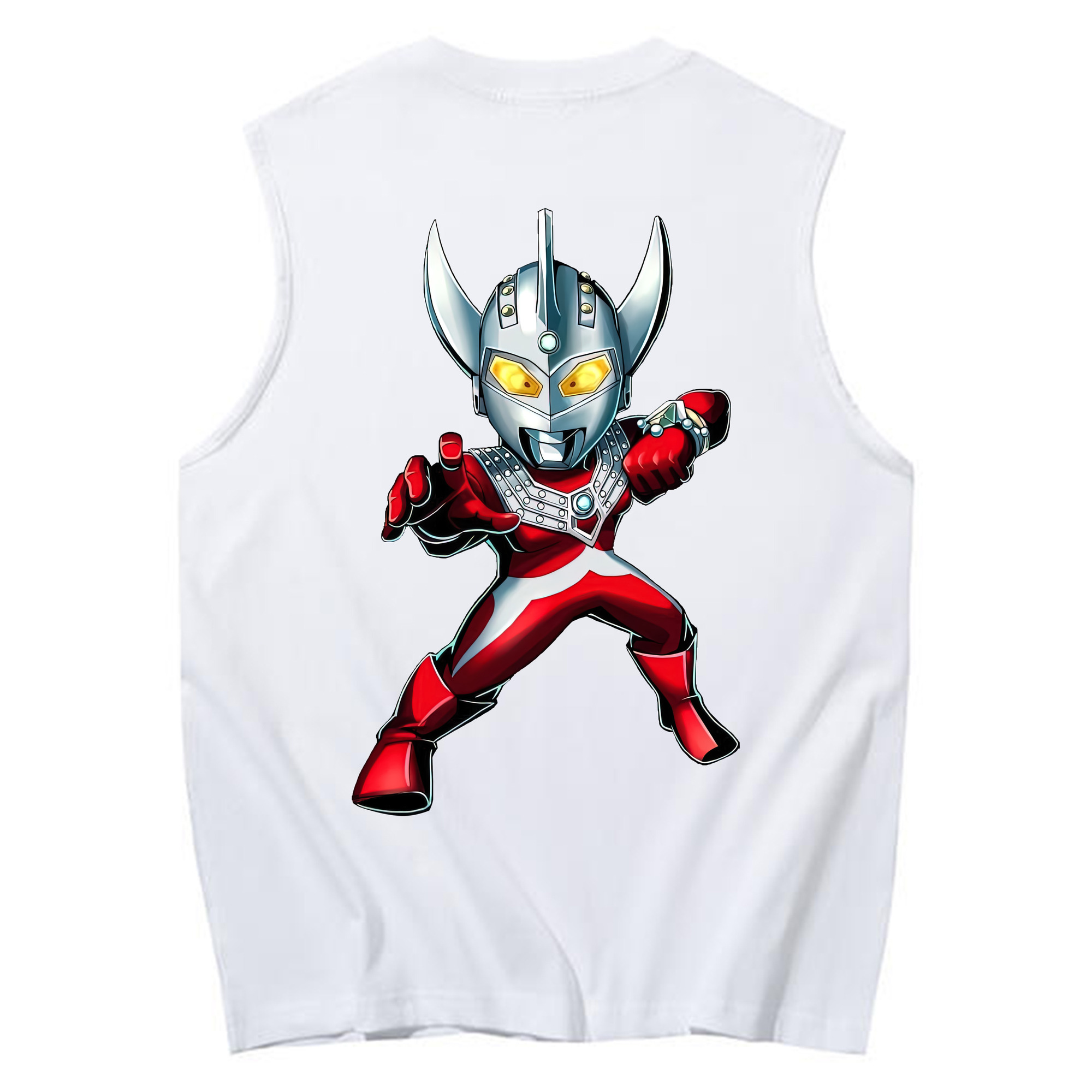 （画像用） ウルトラマン Ultraman コットン100％タンクトップ（背面プリント）