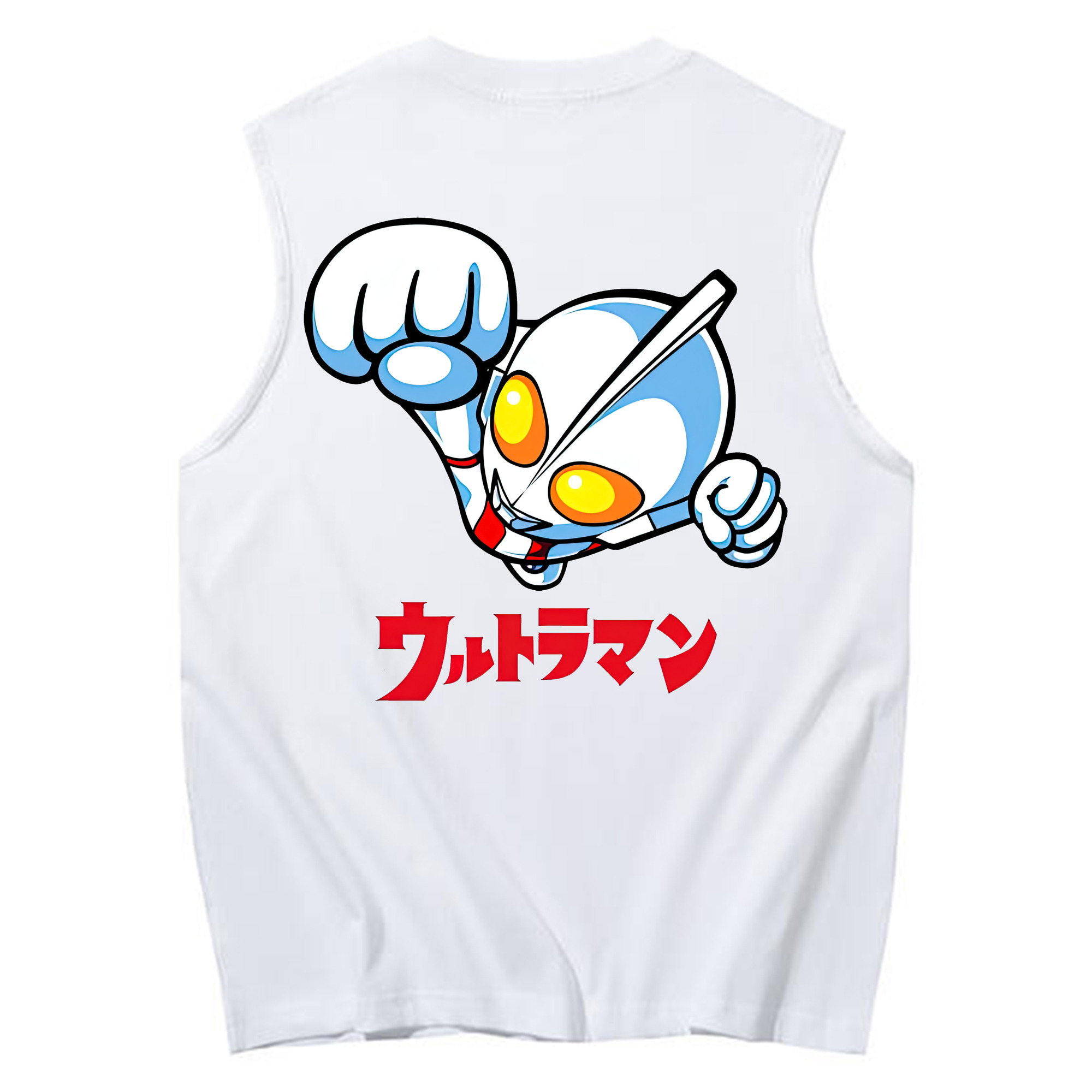（画像用） ウルトラマン Ultraman コットン100％タンクトップ（背面プリント）