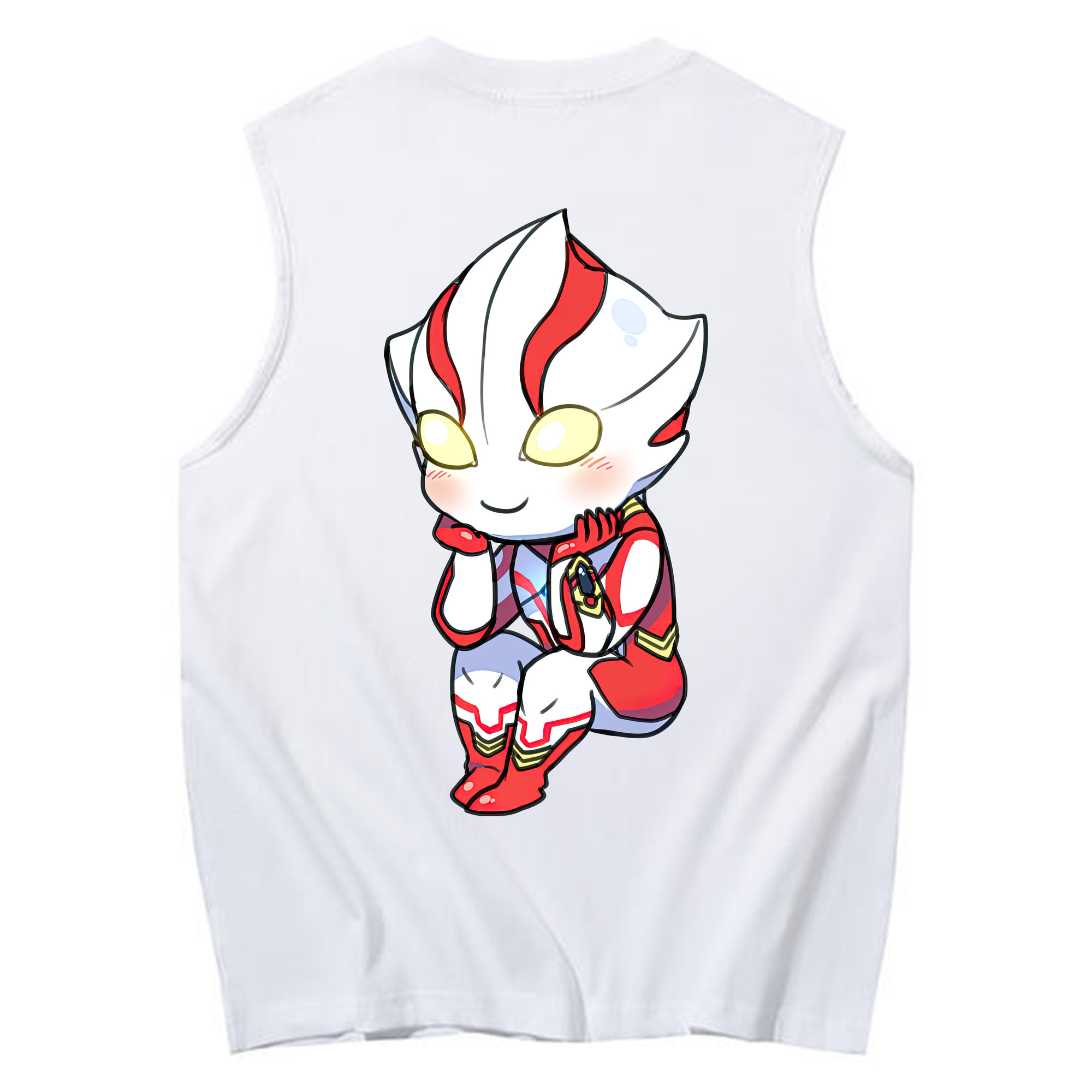 （画像用） ウルトラマン Ultraman コットン100％タンクトップ（背面プリント）