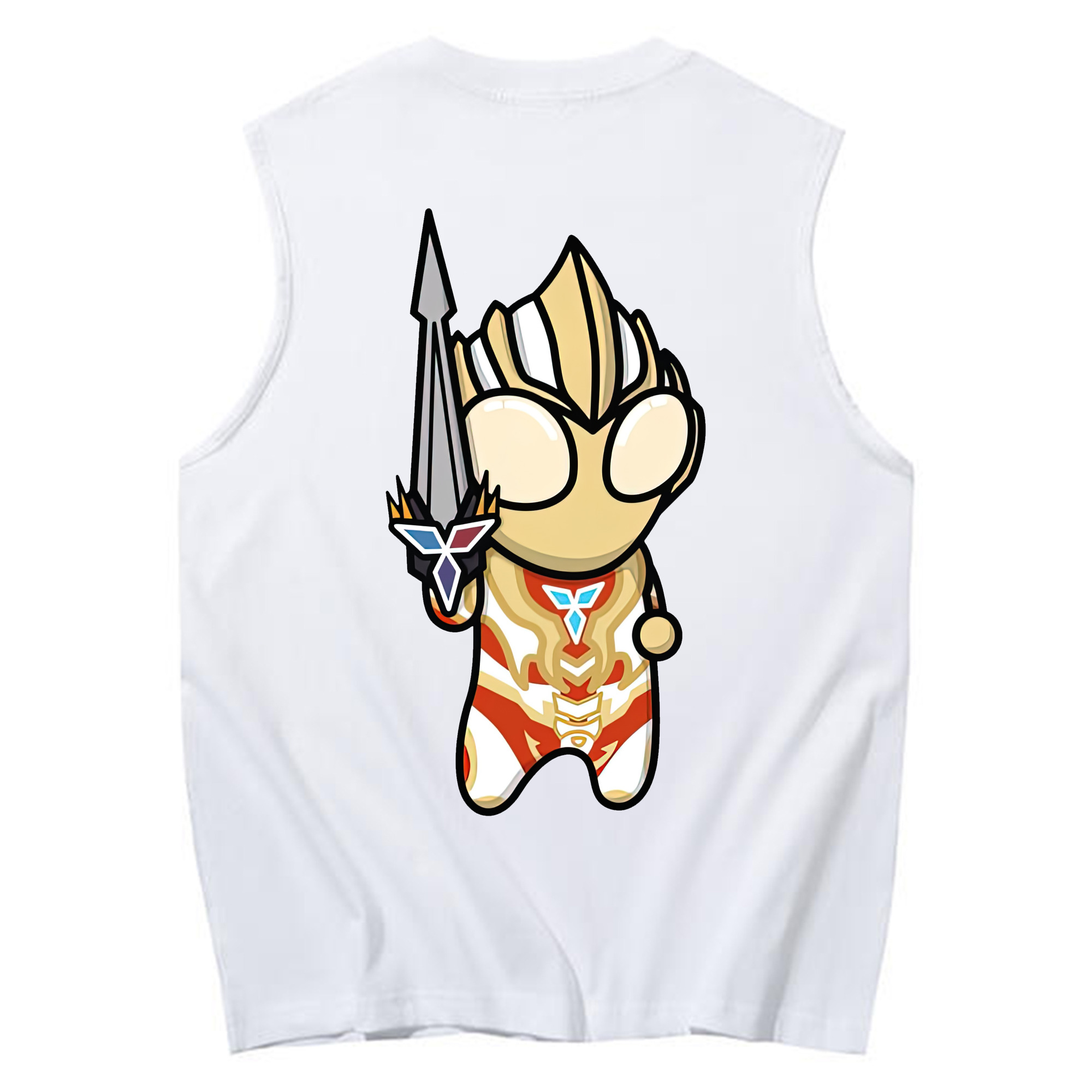 （画像用） ウルトラマン Ultraman コットン100％タンクトップ（背面プリント）