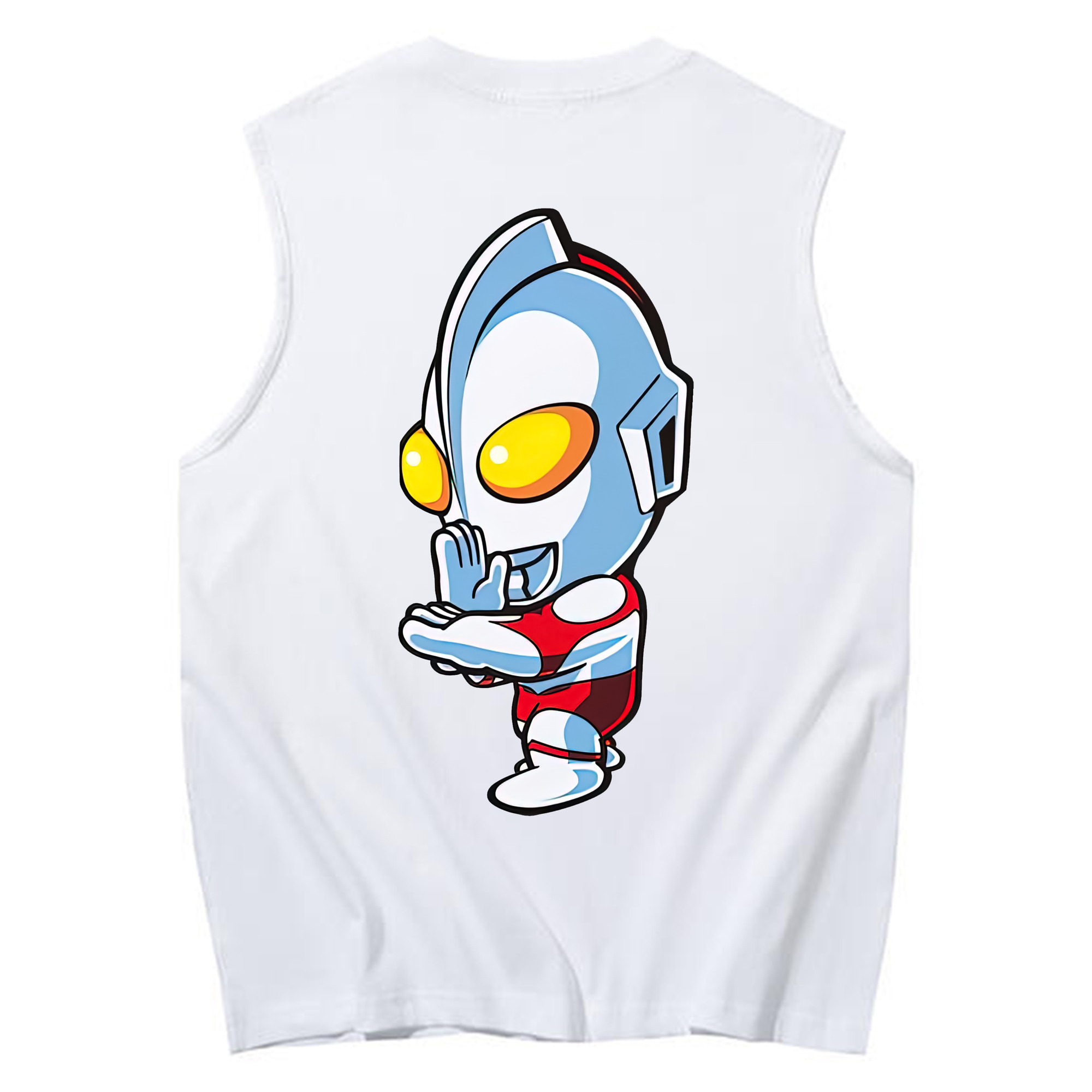 （画像用） ウルトラマン Ultraman コットン100％タンクトップ（背面プリント）