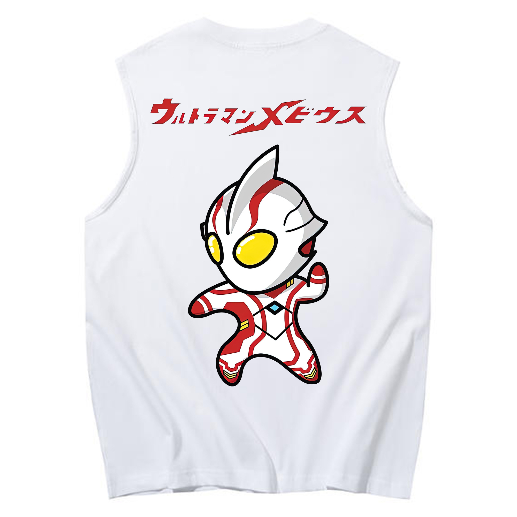 （画像用） ウルトラマン Ultraman コットン100％タンクトップ（背面プリント）