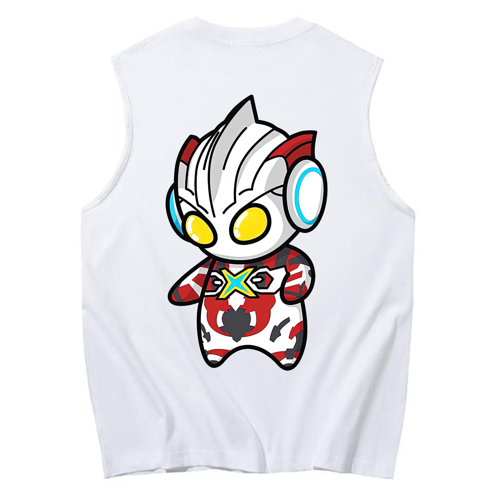 （画像用） ウルトラマン Ultraman コットン100％タンクトップ（背面プリント）