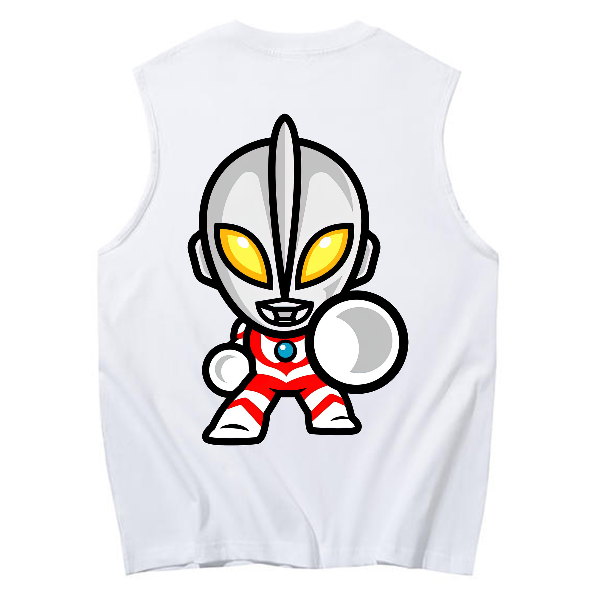 （画像用） ウルトラマン Ultraman コットン100％タンクトップ（背面プリント）