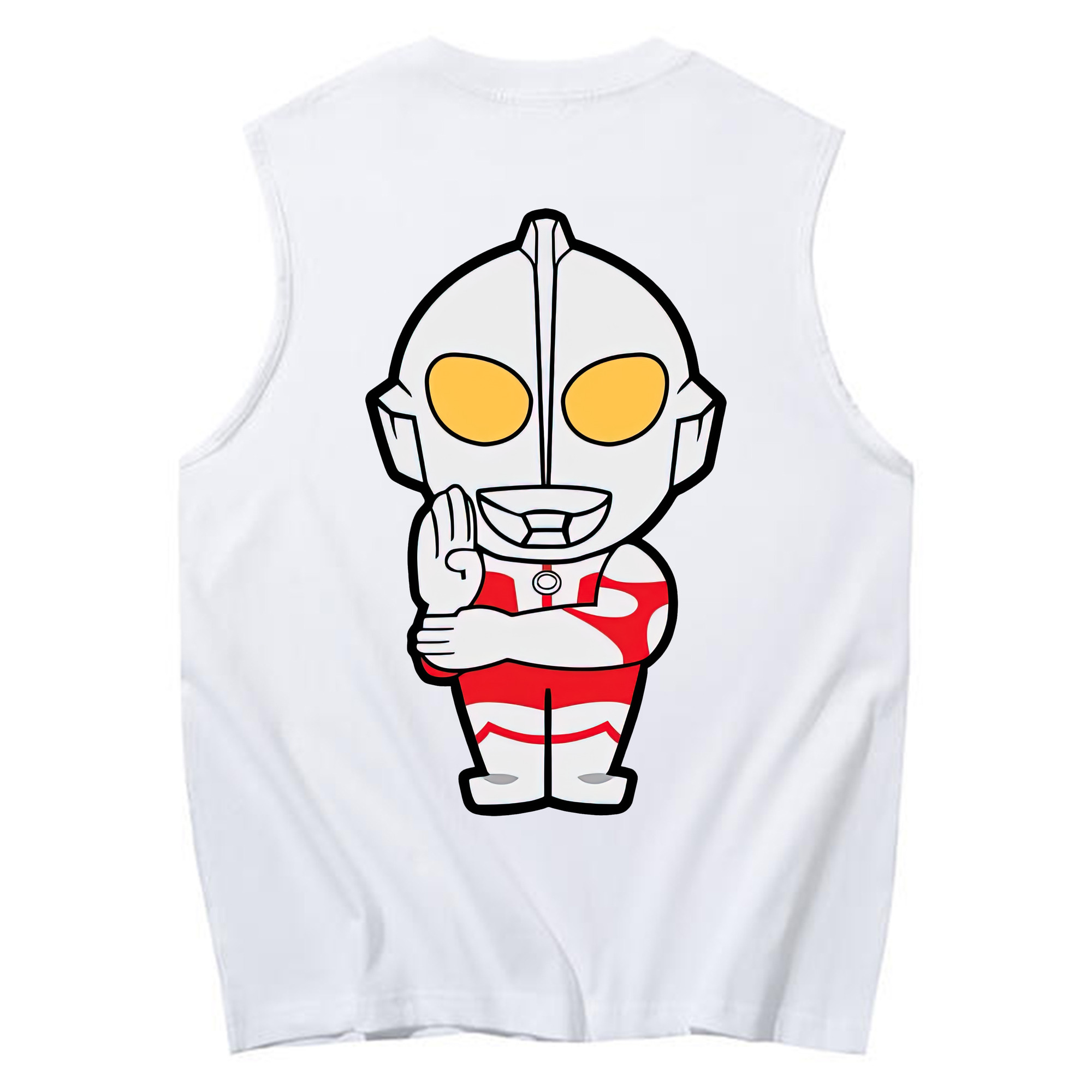 （画像用） ウルトラマン Ultraman コットン100％タンクトップ（背面プリント）