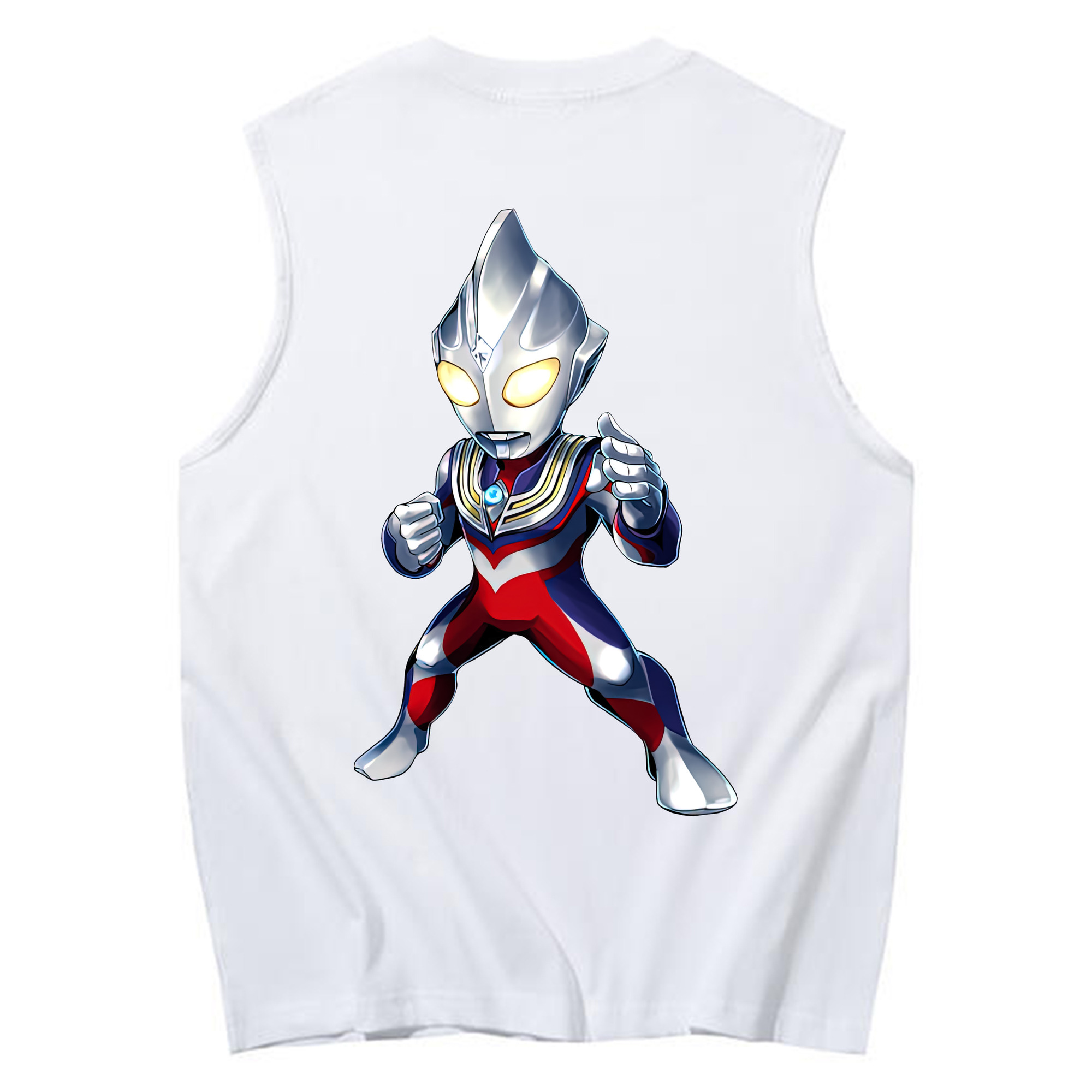 （画像用） ウルトラマン Ultraman コットン100％タンクトップ（背面プリント）