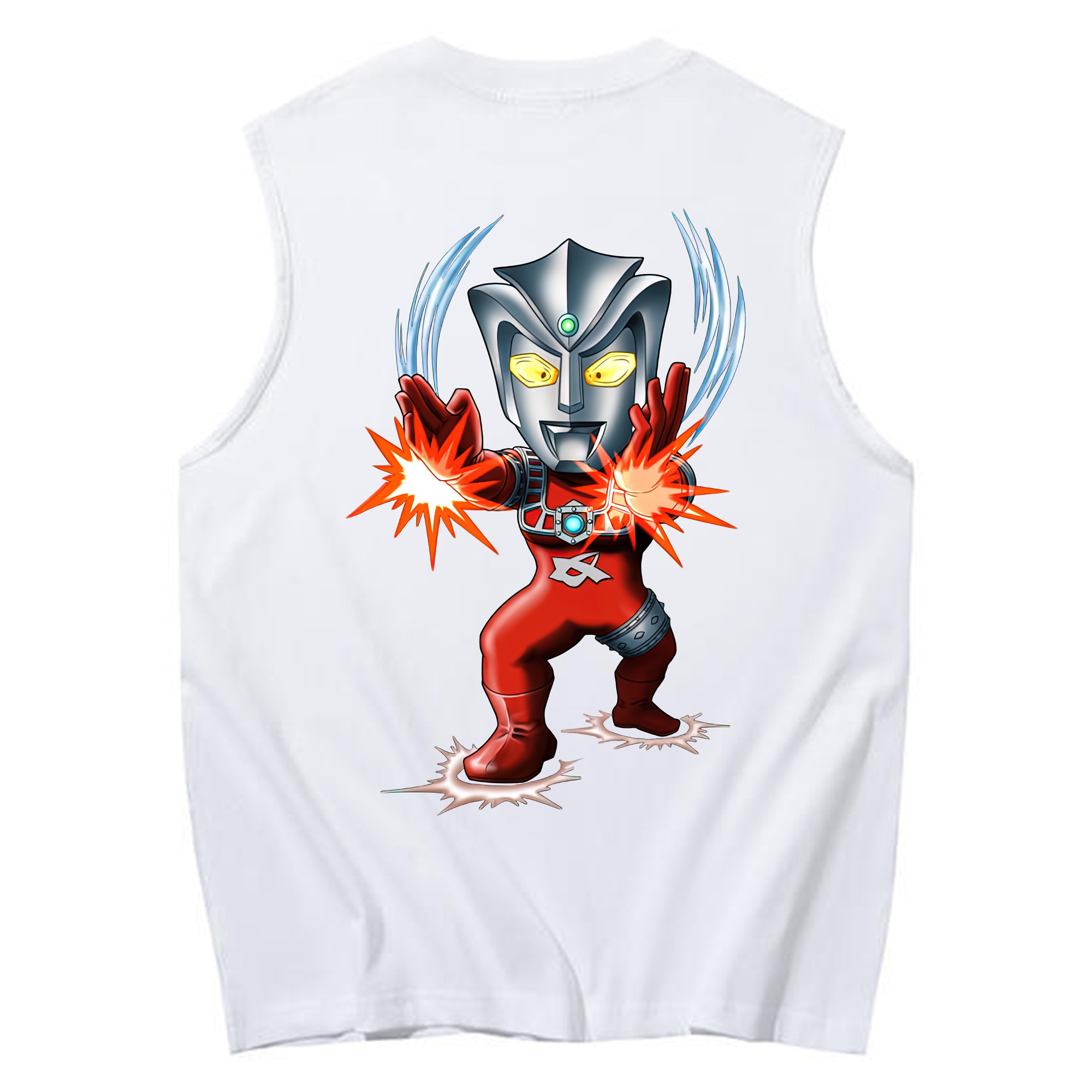 （画像用） ウルトラマン Ultraman コットン100％タンクトップ（背面プリント）