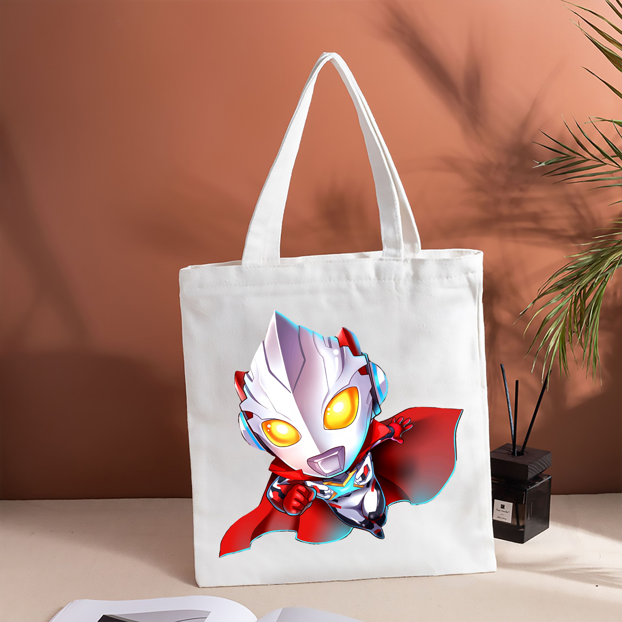 ウルトラマン Ultraman 縦型キャンバス生地手提げバッグ　トートバッグ