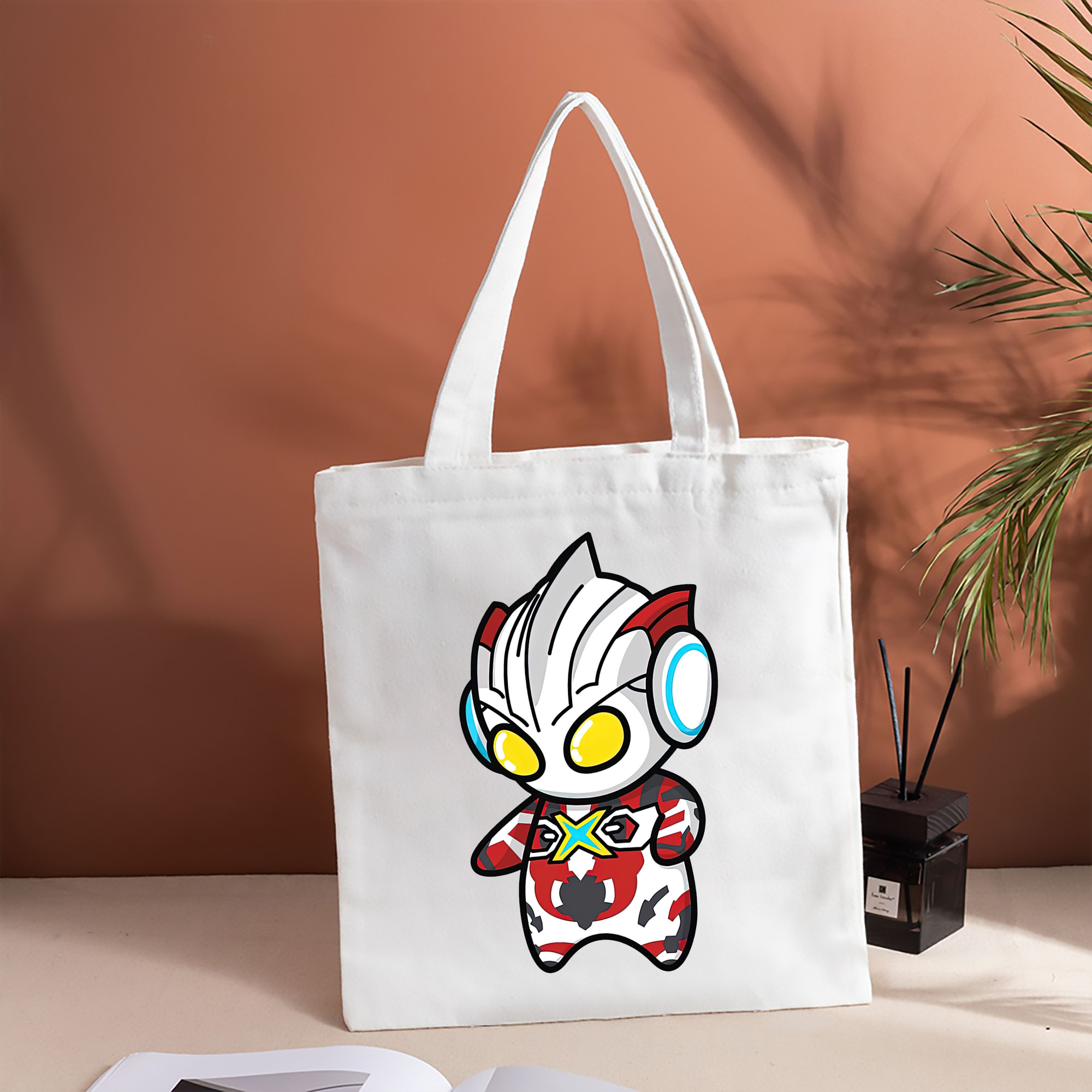 ウルトラマン Ultraman 縦型キャンバス生地手提げバッグ　トートバッグ