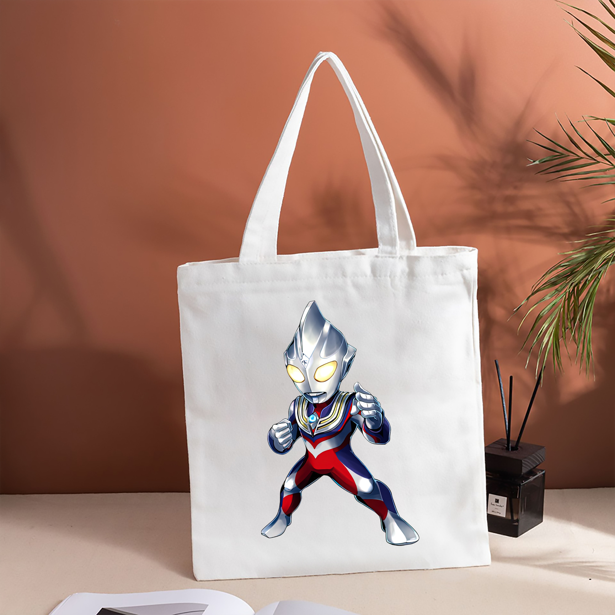 ウルトラマン Ultraman 縦型キャンバス生地手提げバッグ　トートバッグ