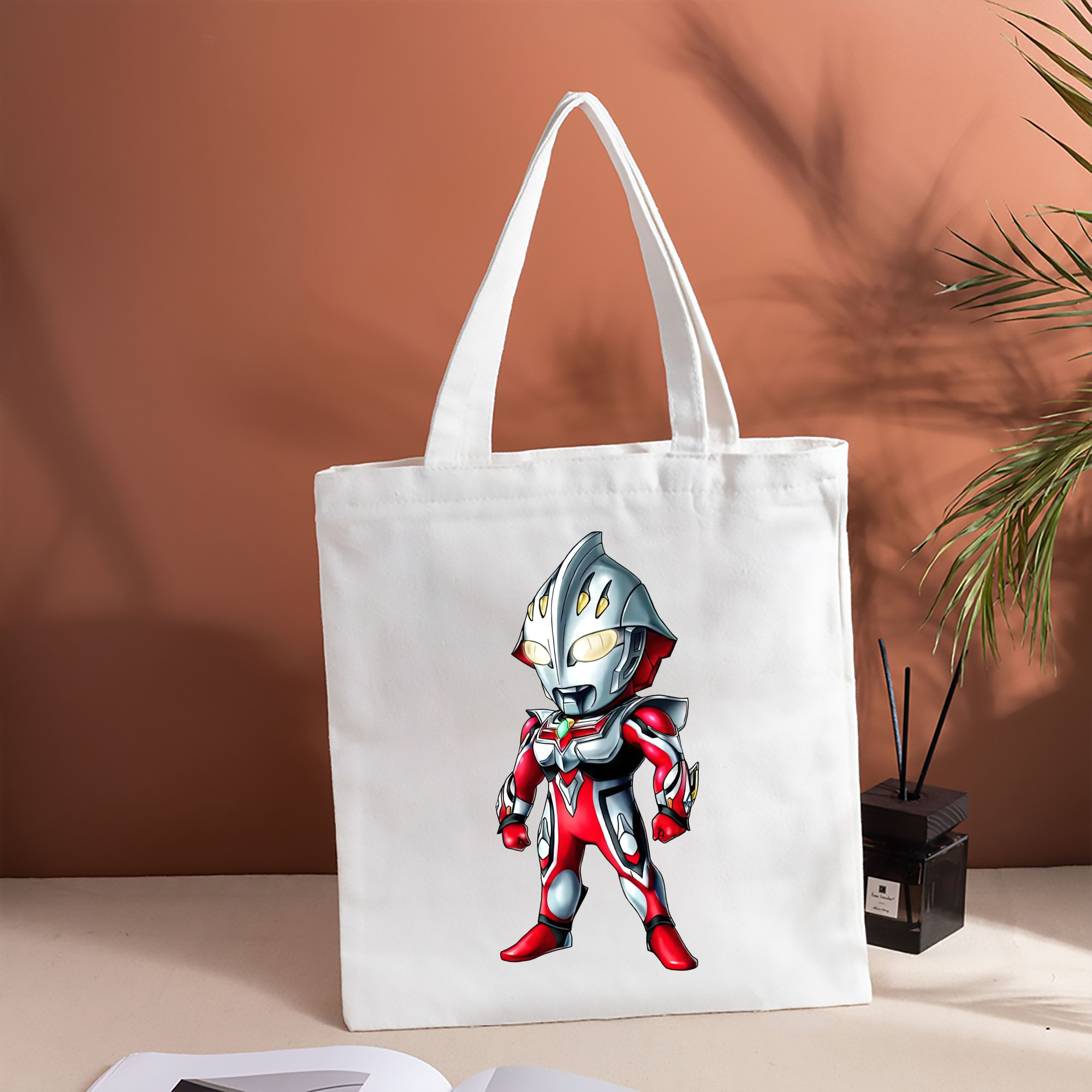 ウルトラマン Ultraman 縦型キャンバス生地手提げバッグ　トートバッグ