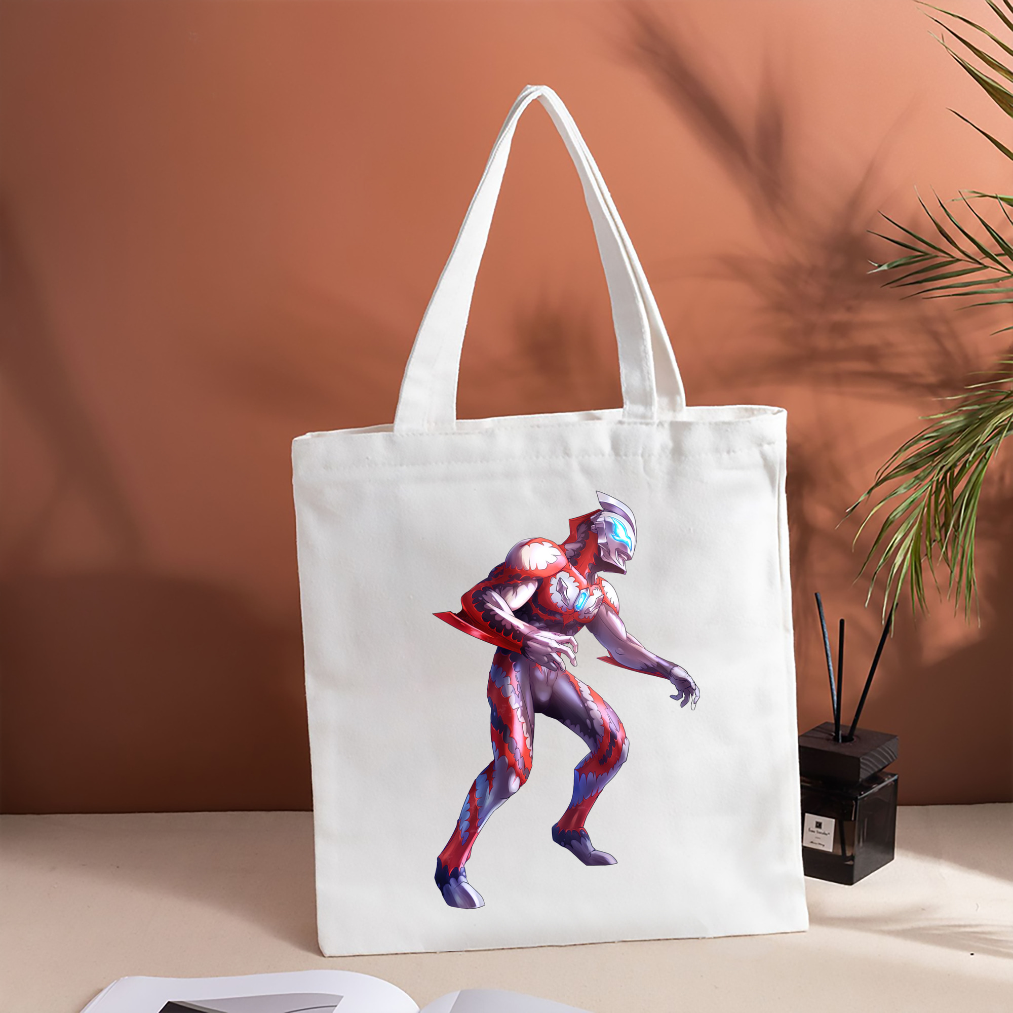 ウルトラマン Ultraman 縦型キャンバス生地手提げバッグ　トートバッグ
