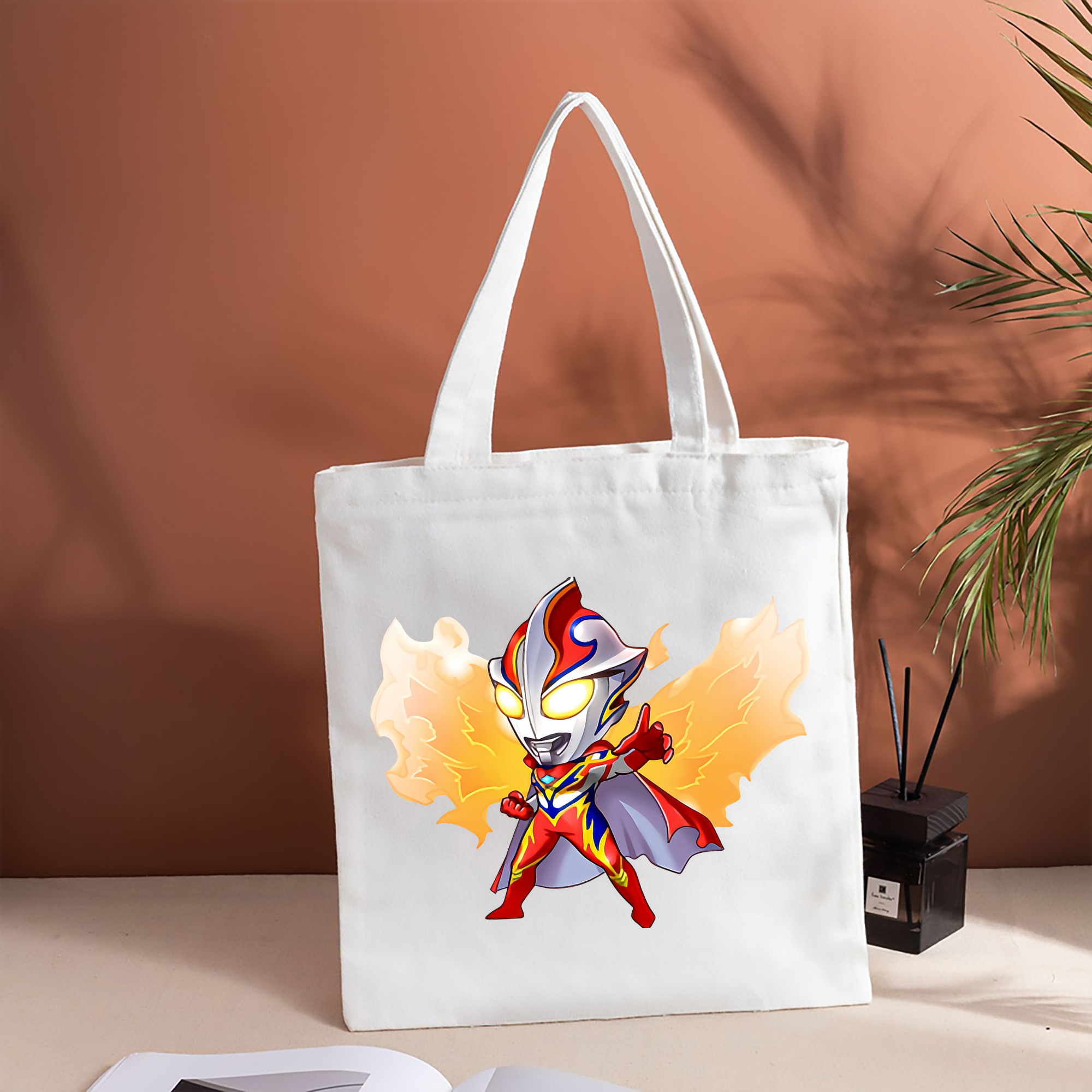 ウルトラマン Ultraman 縦型キャンバス生地手提げバッグ　トートバッグ