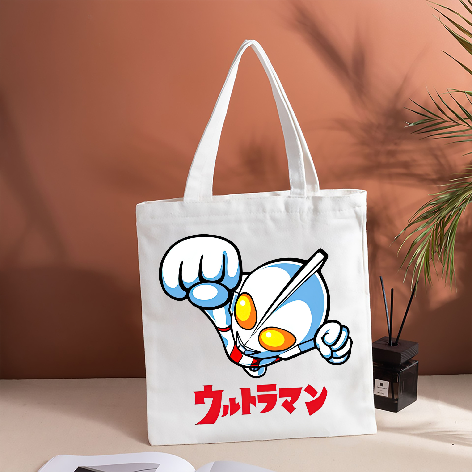 ウルトラマン Ultraman 縦型キャンバス生地手提げバッグ　トートバッグ