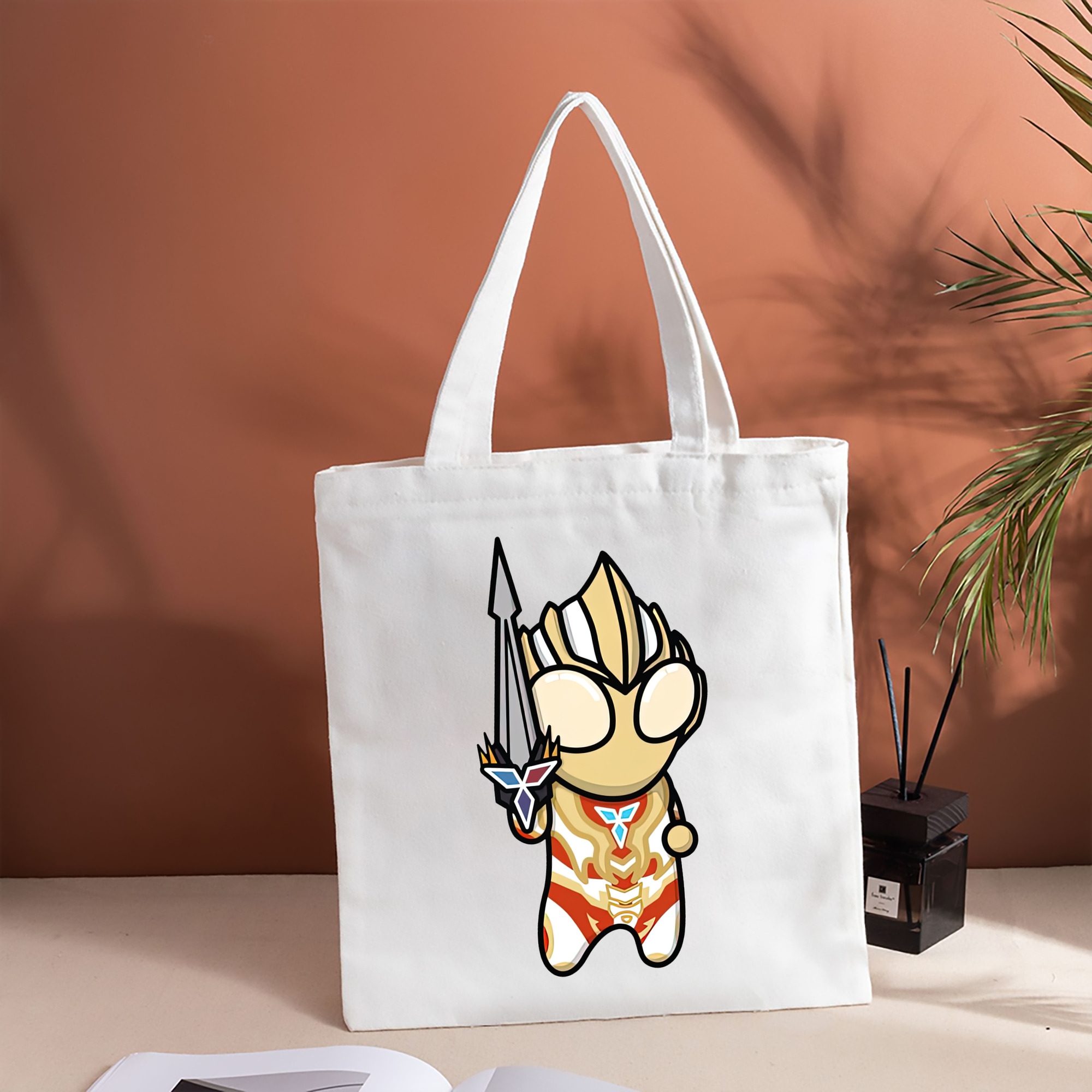 ウルトラマン Ultraman 縦型キャンバス生地手提げバッグ　トートバッグ