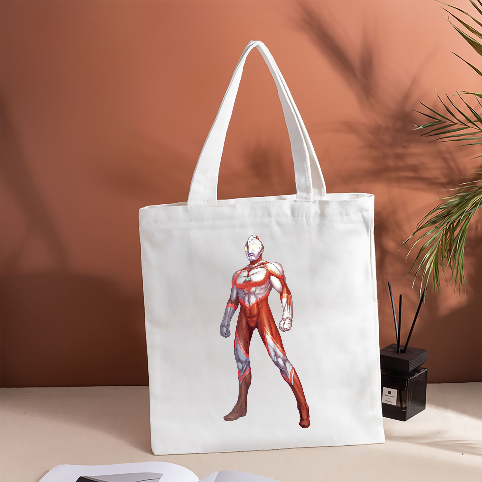 ウルトラマン Ultraman 縦型キャンバス生地手提げバッグ　トートバッグ