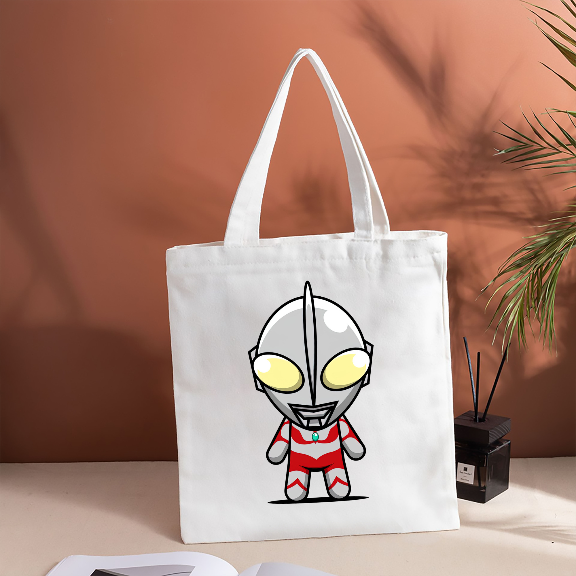 ウルトラマン Ultraman 縦型キャンバス生地手提げバッグ　トートバッグ