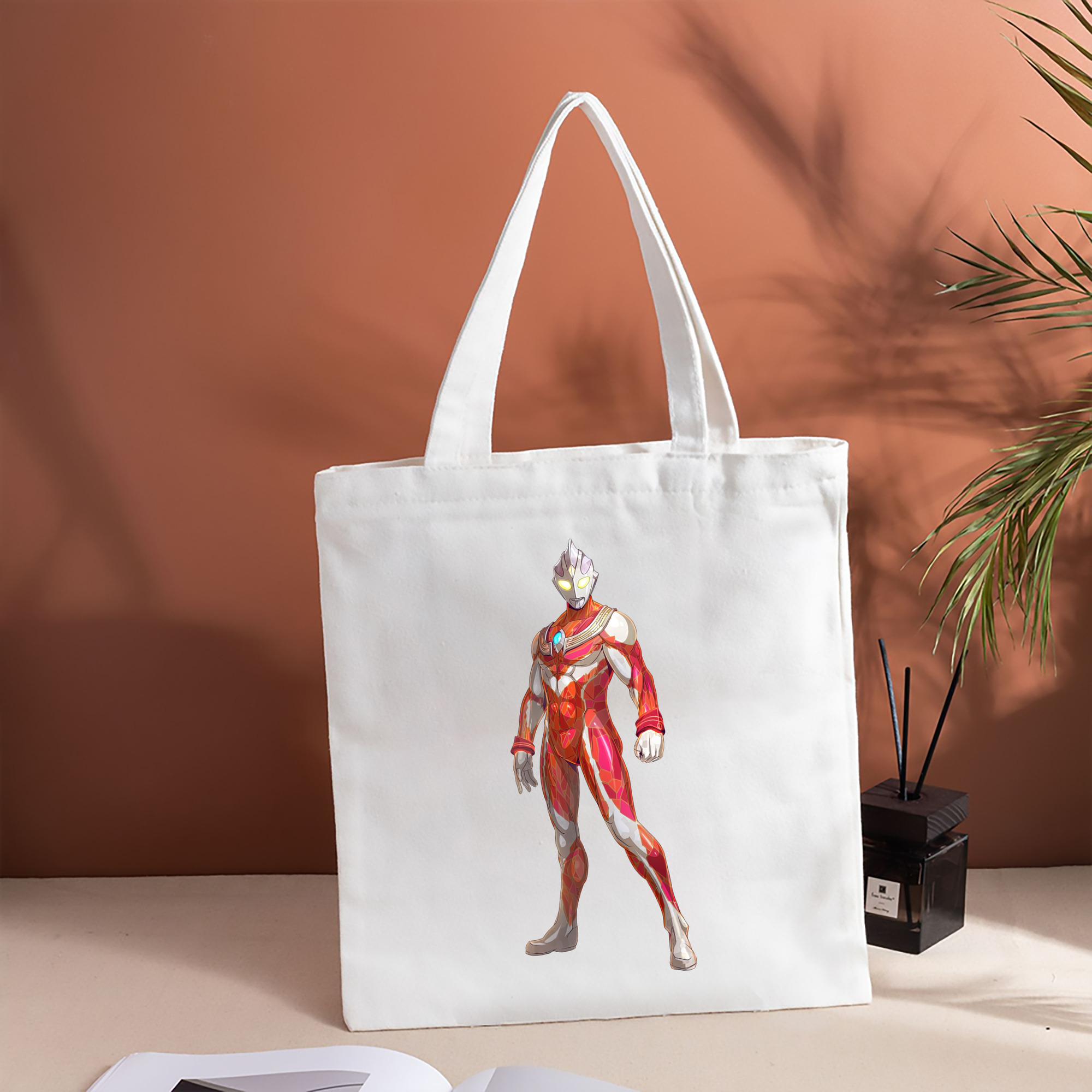 ウルトラマン Ultraman 縦型キャンバス生地手提げバッグ　トートバッグ