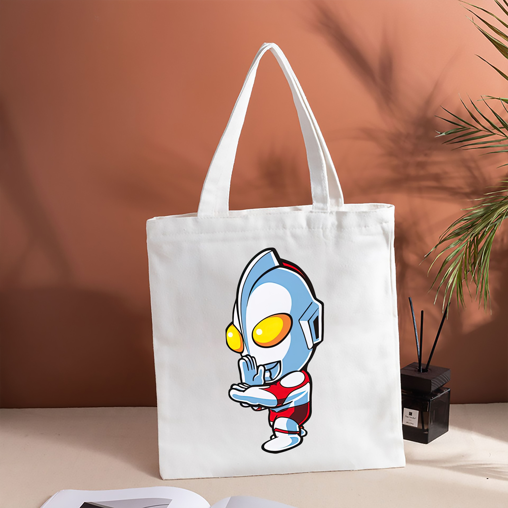 ウルトラマン Ultraman 縦型キャンバス生地手提げバッグ　トートバッグ