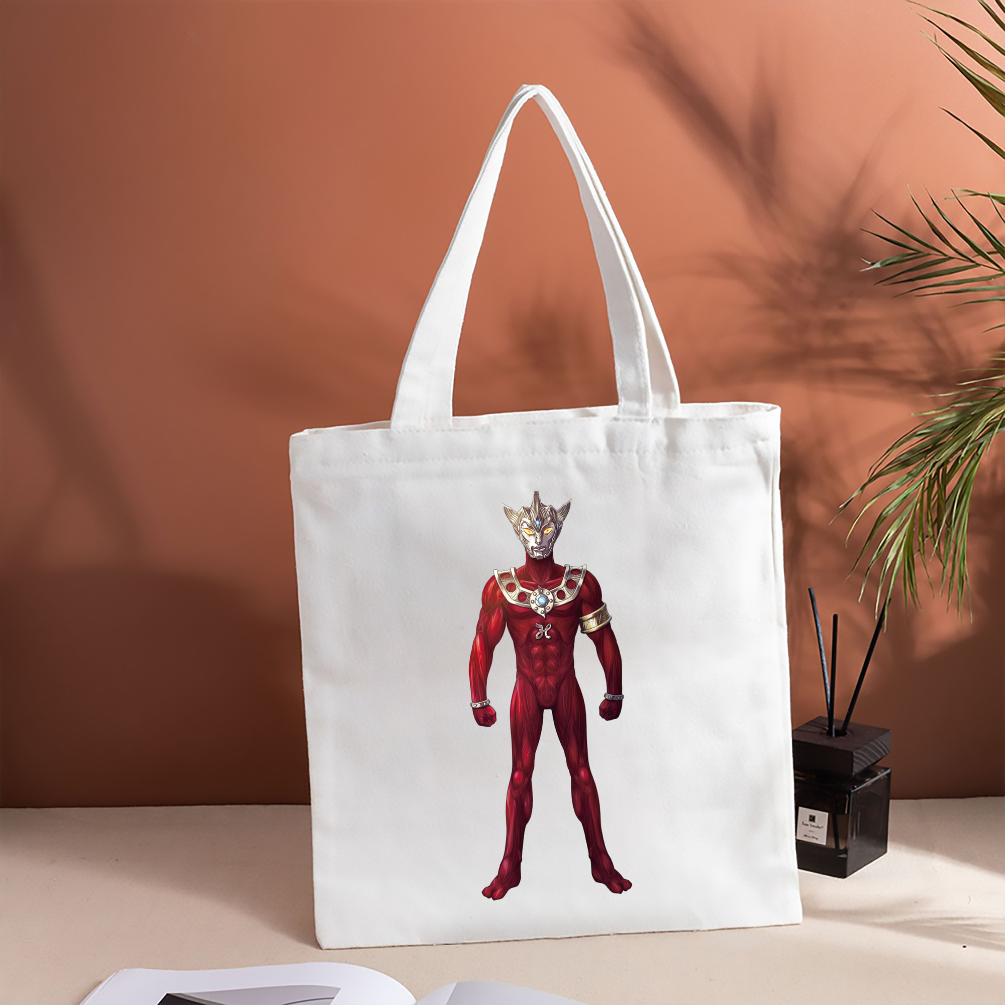 ウルトラマン Ultraman 縦型キャンバス生地手提げバッグ　トートバッグ