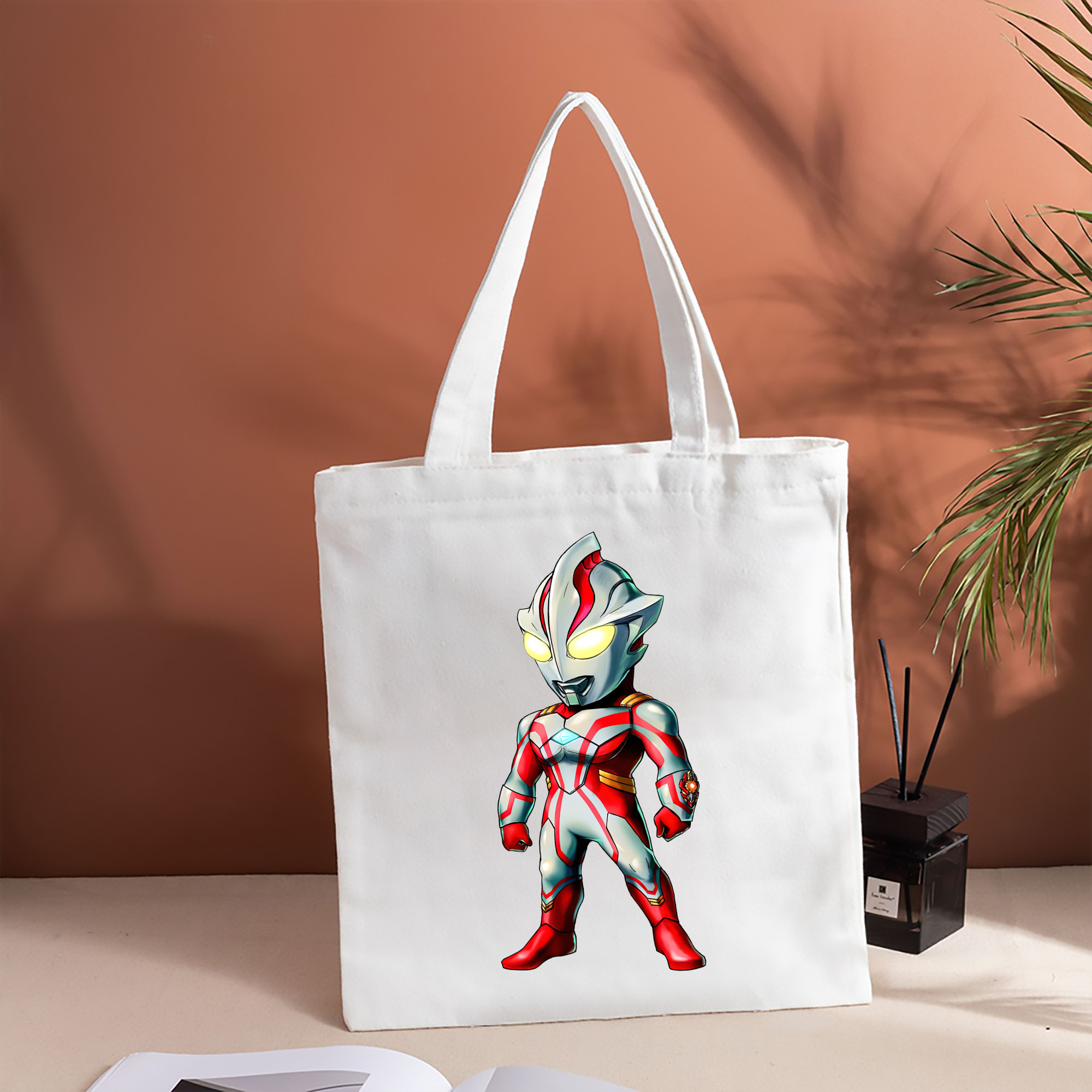 ウルトラマン Ultraman 縦型キャンバス生地手提げバッグ　トートバッグ