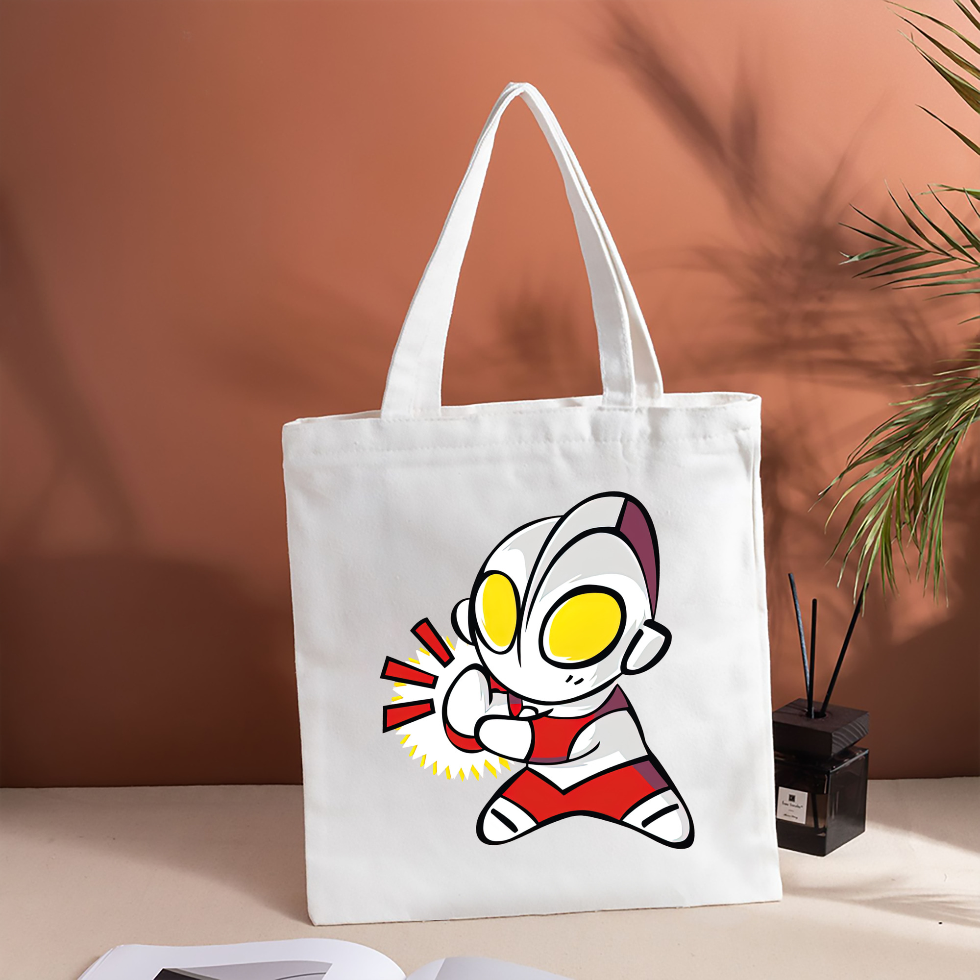 ウルトラマン Ultraman 縦型キャンバス生地手提げバッグ　トートバッグ