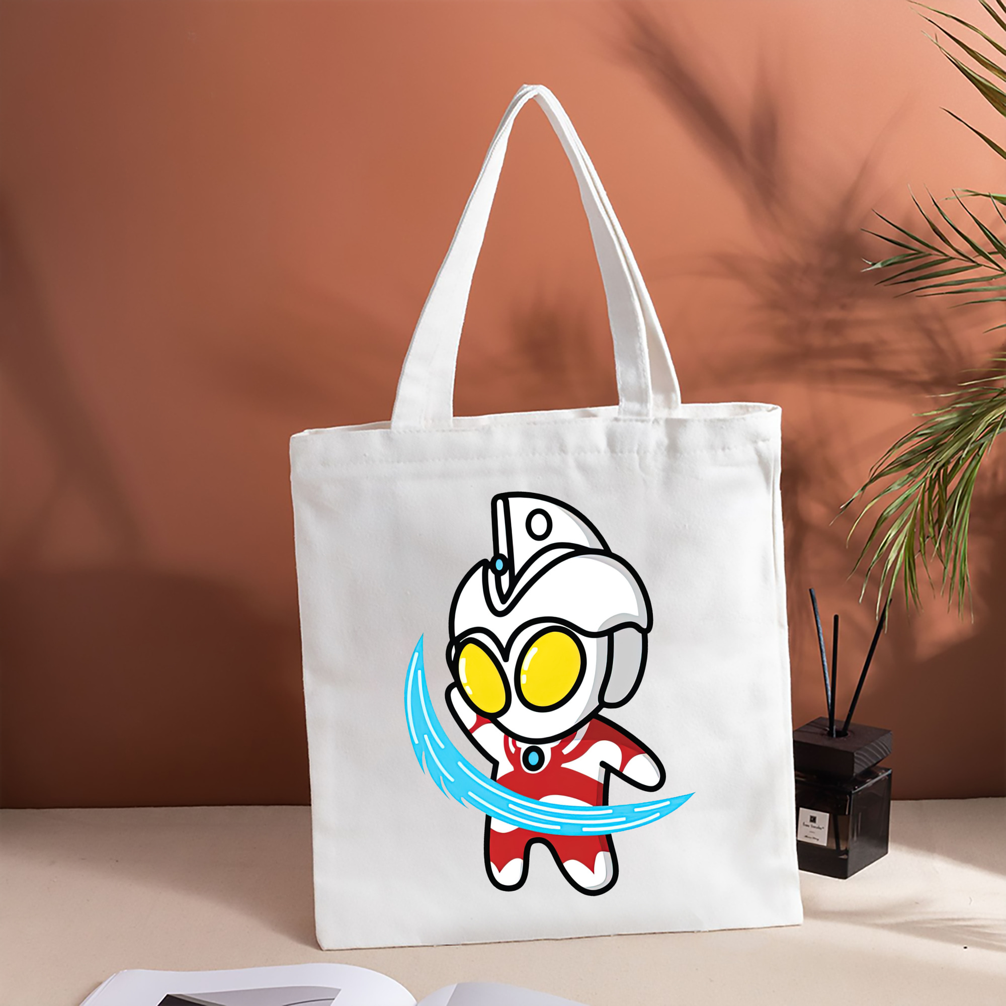 ウルトラマン Ultraman 縦型キャンバス生地手提げバッグ　トートバッグ