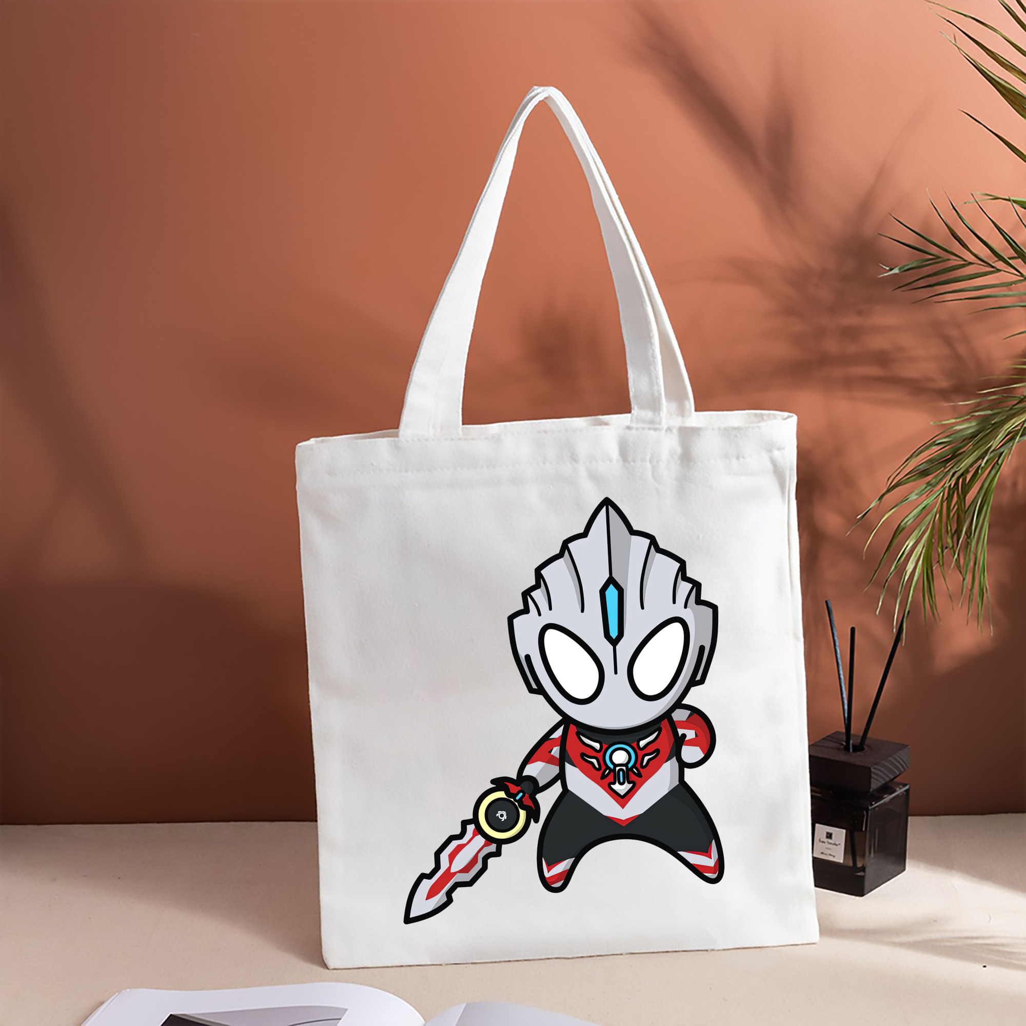 ウルトラマン Ultraman 縦型キャンバス生地手提げバッグ　トートバッグ
