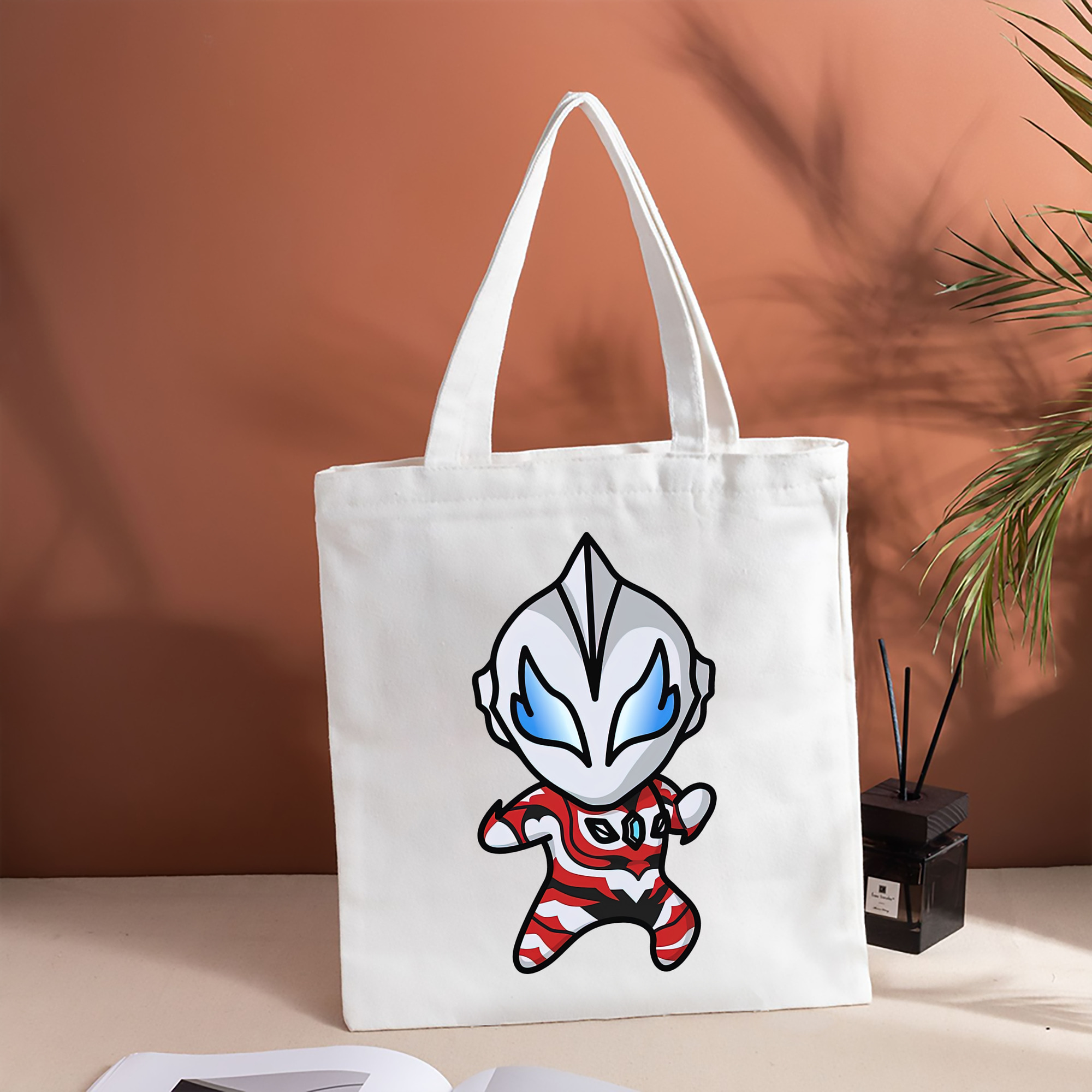 ウルトラマン Ultraman 縦型キャンバス生地手提げバッグ　トートバッグ