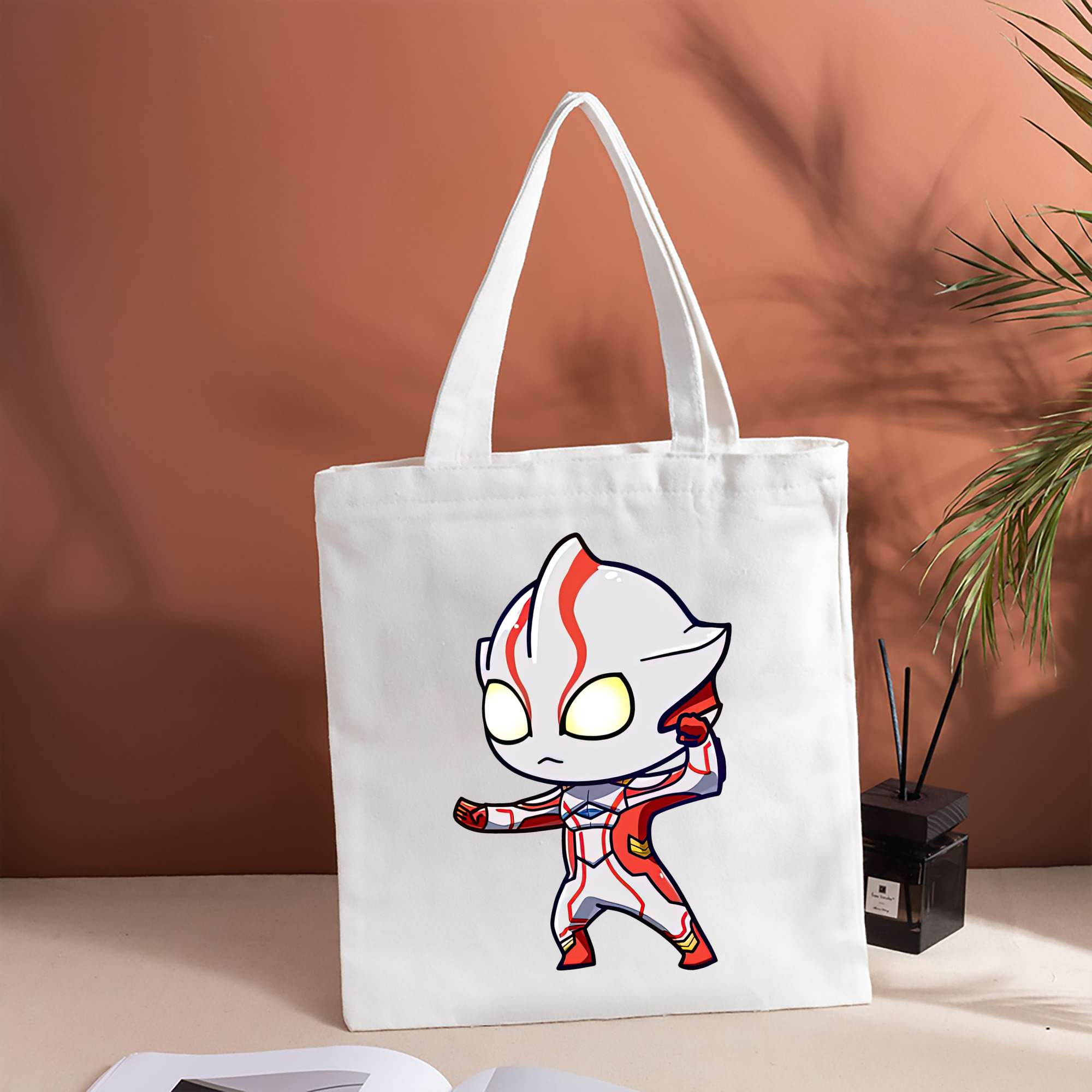 ウルトラマン Ultraman 縦型キャンバス生地手提げバッグ　トートバッグ