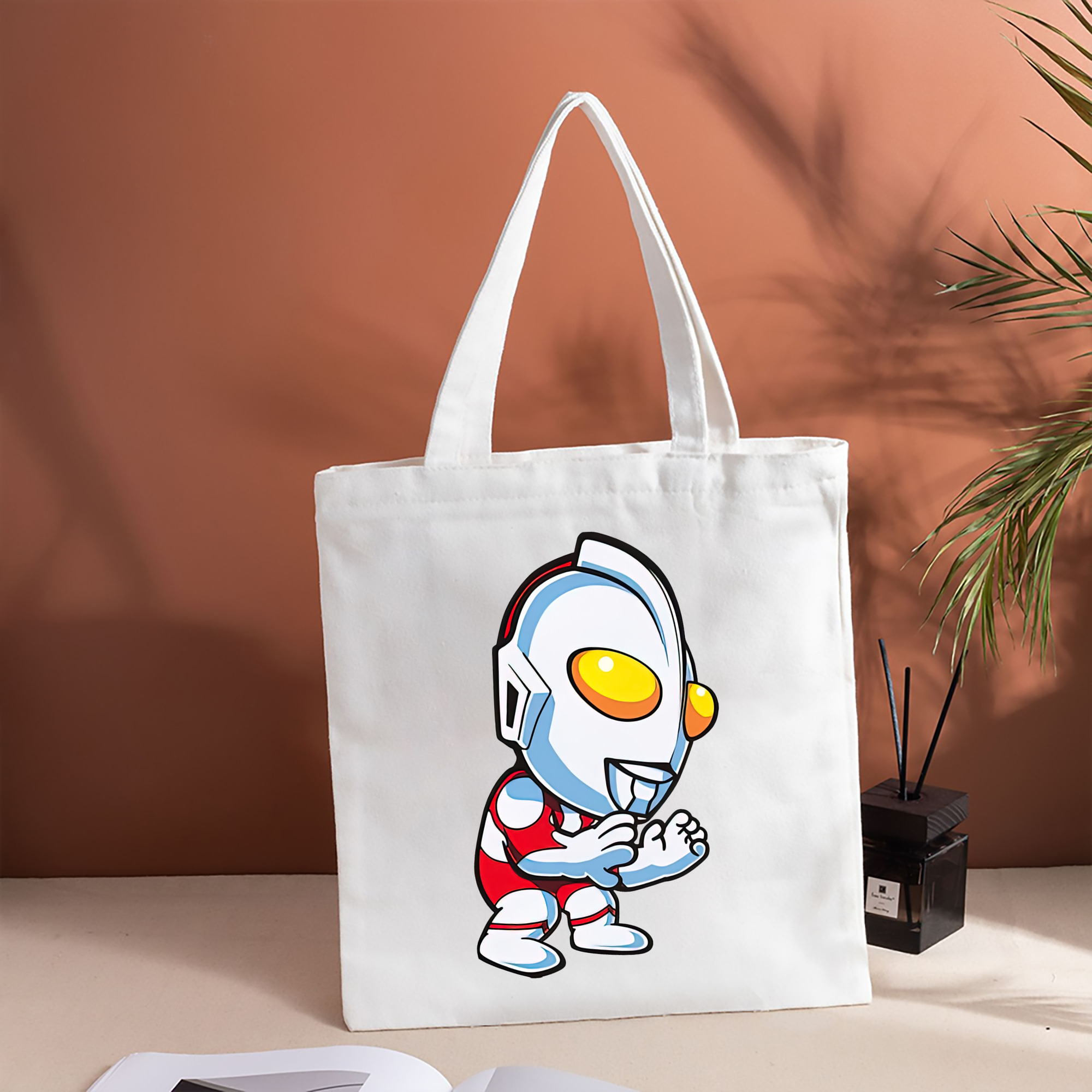 ウルトラマン Ultraman 縦型キャンバス生地手提げバッグ　トートバッグ