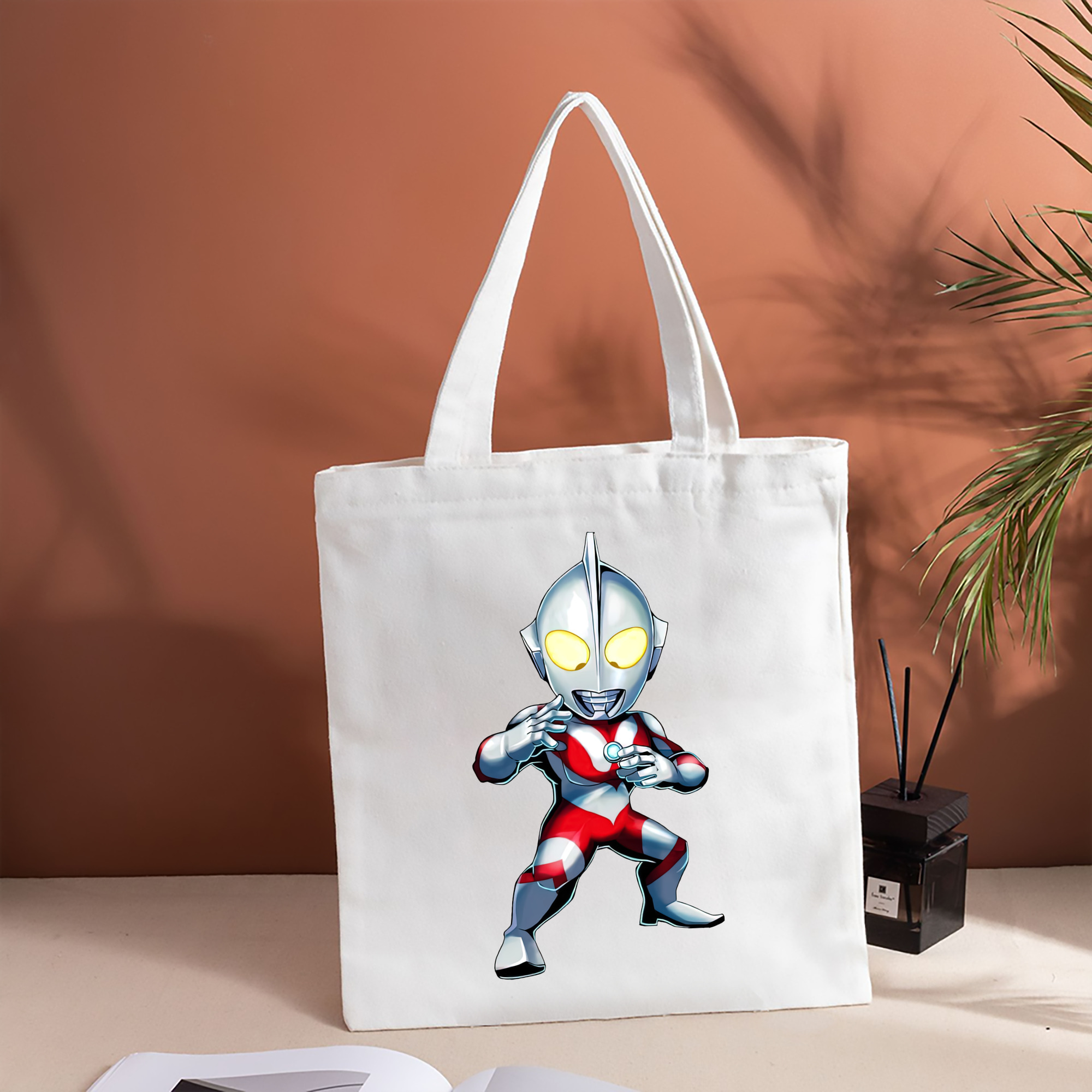 ウルトラマン Ultraman 縦型キャンバス生地手提げバッグ　トートバッグ