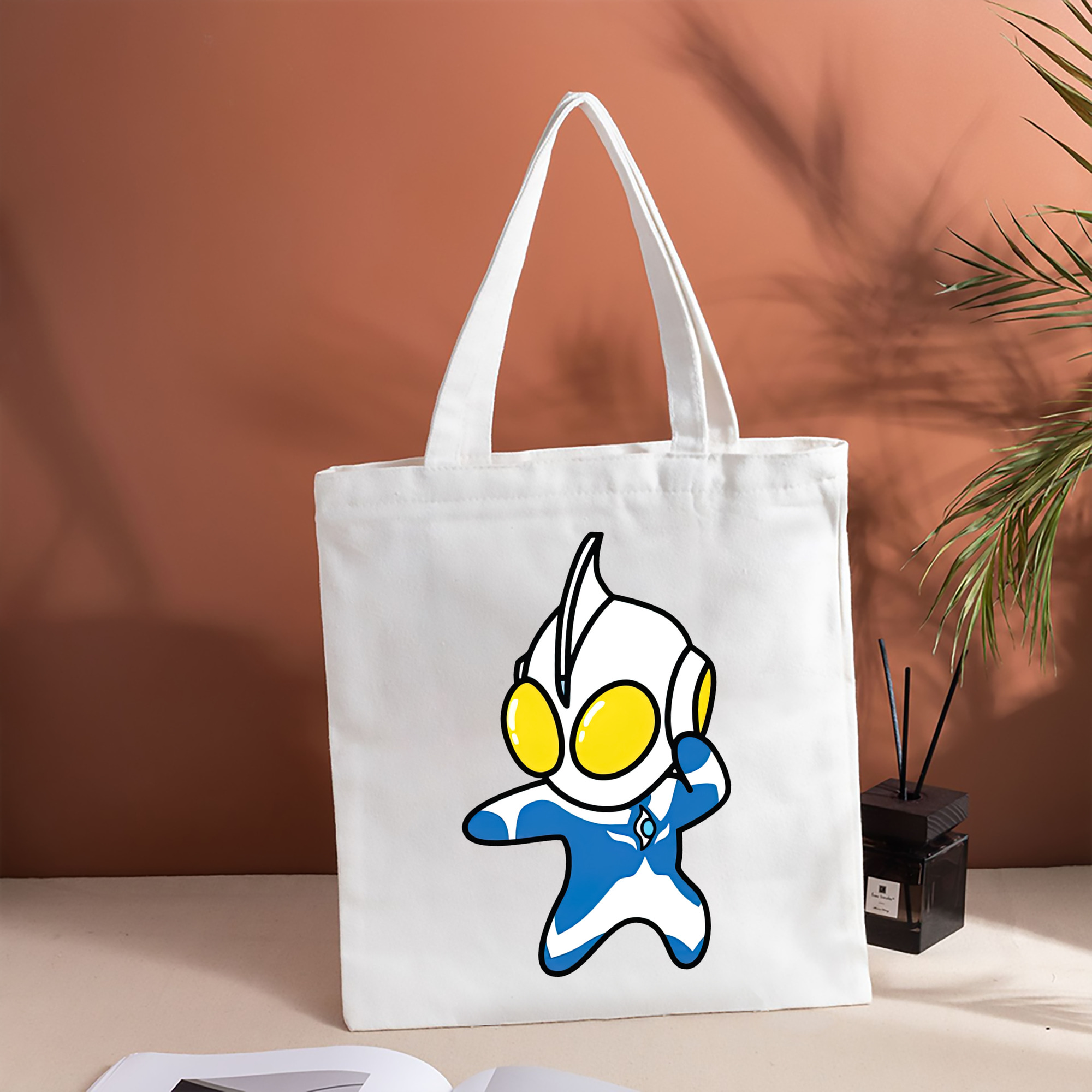 ウルトラマン Ultraman 縦型キャンバス生地手提げバッグ　トートバッグ