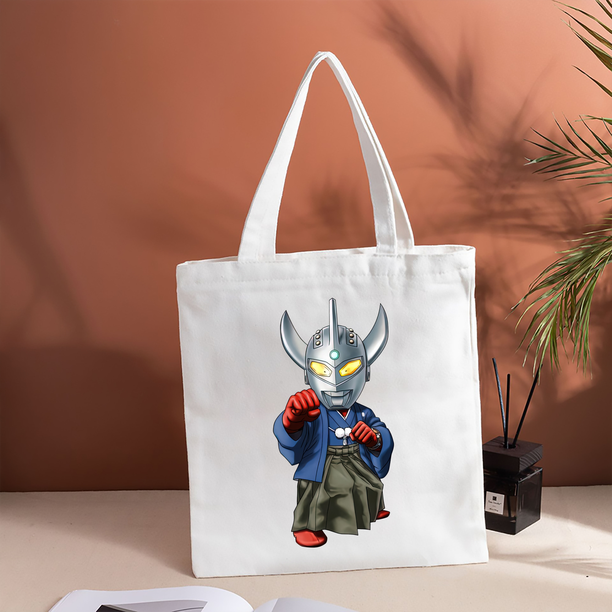 ウルトラマン Ultraman 縦型キャンバス生地手提げバッグ　トートバッグ
