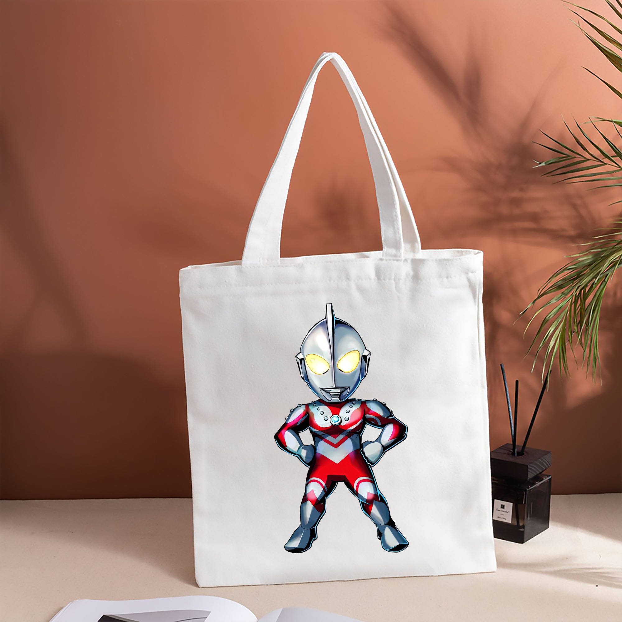 ウルトラマン Ultraman 縦型キャンバス生地手提げバッグ　トートバッグ