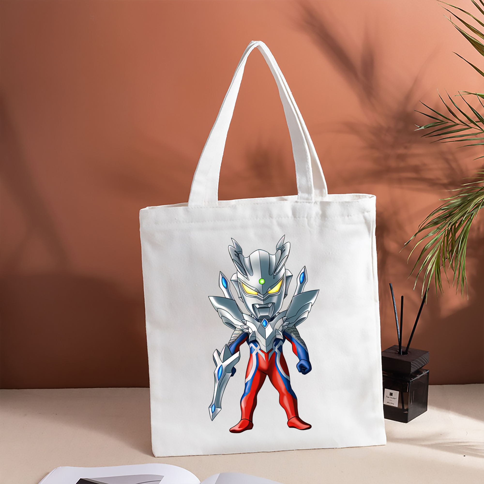 ウルトラマン Ultraman 縦型キャンバス生地手提げバッグ　トートバッグ