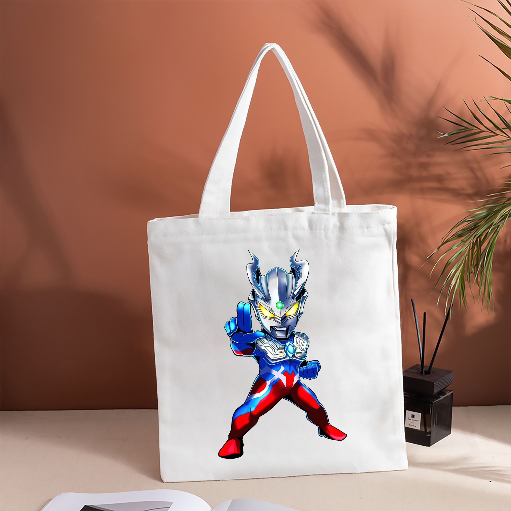 ウルトラマン Ultraman 縦型キャンバス生地手提げバッグ　トートバッグ