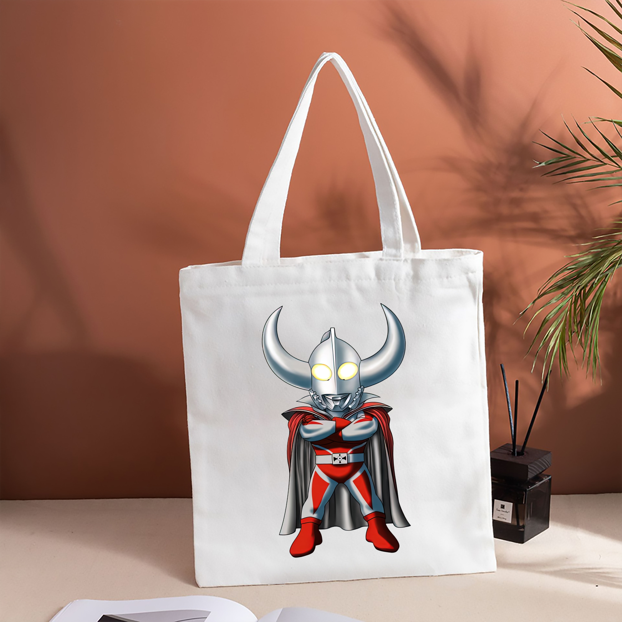 ウルトラマン Ultraman 縦型キャンバス生地手提げバッグ　トートバッグ