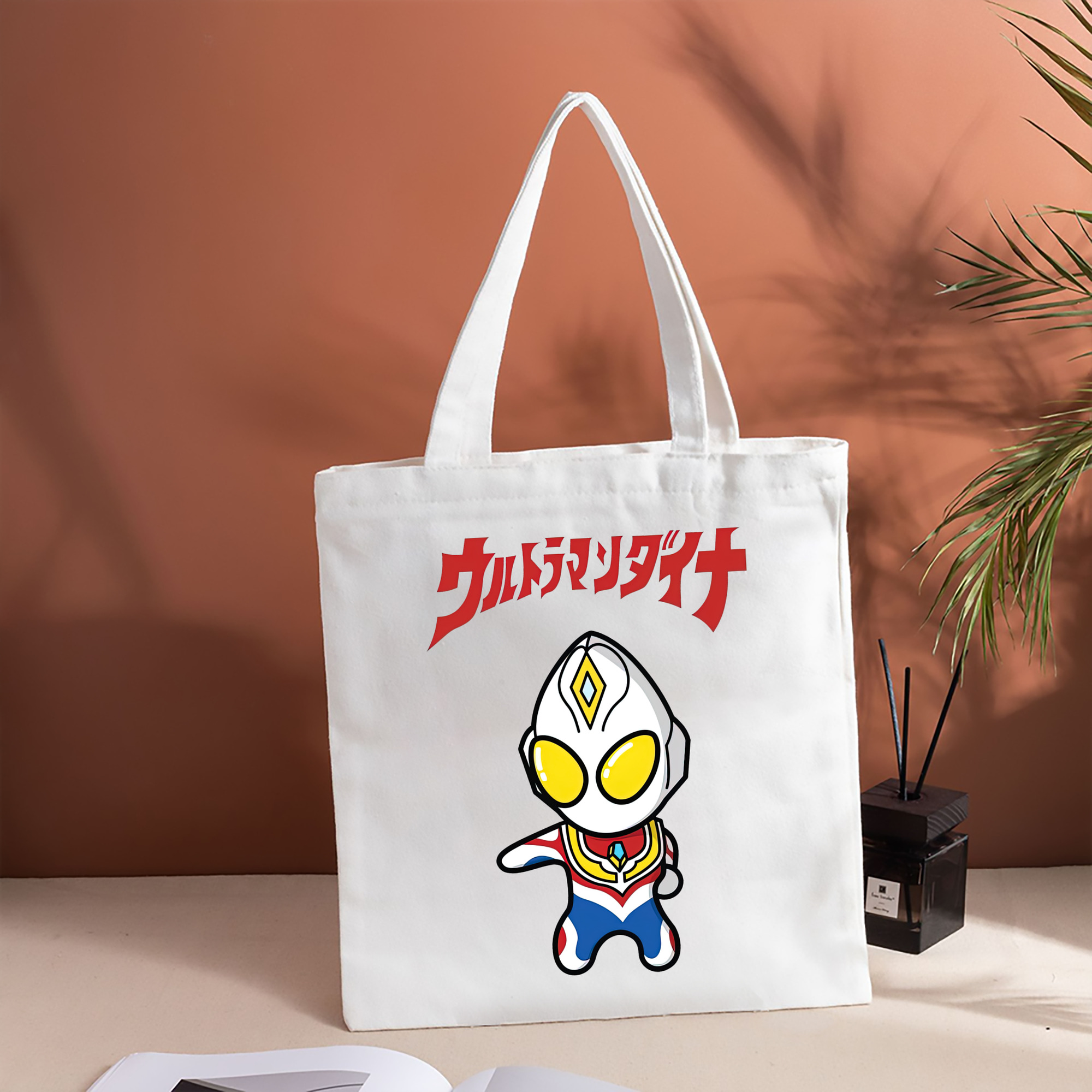 ウルトラマン Ultraman 縦型キャンバス生地手提げバッグ　トートバッグ