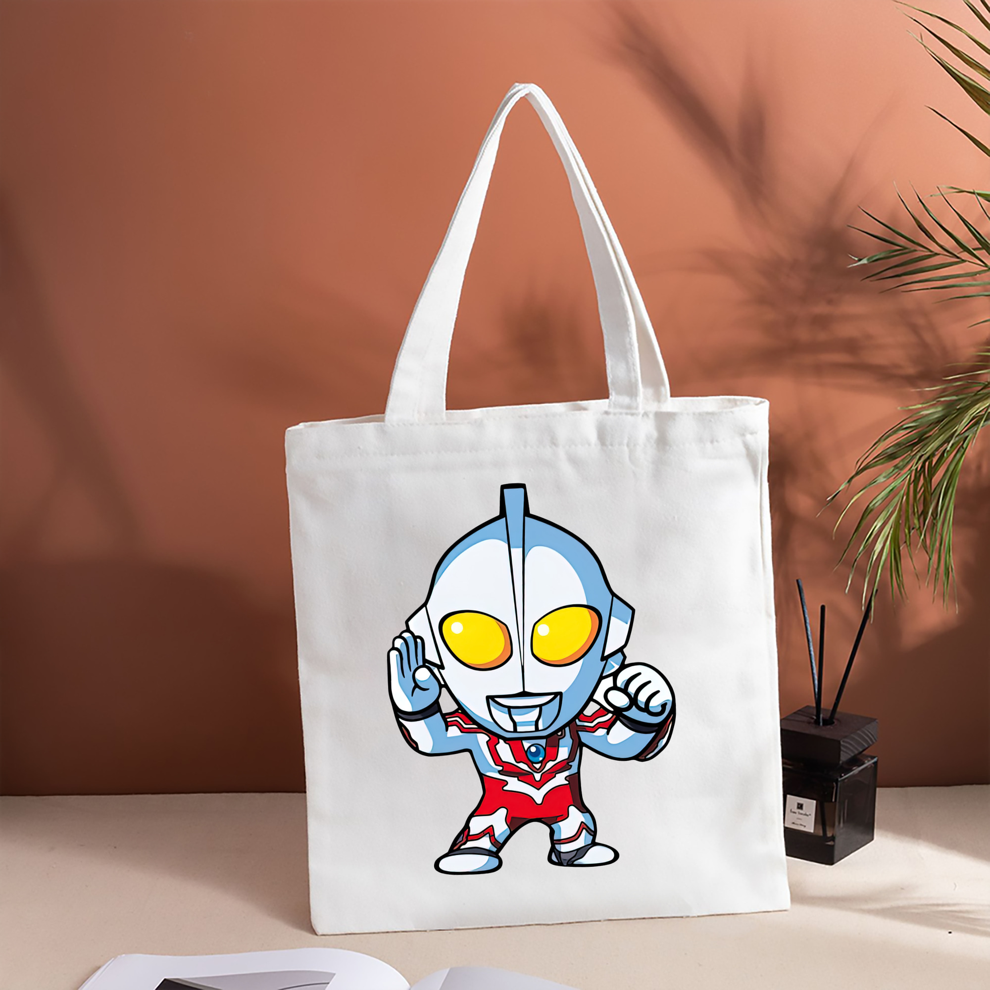ウルトラマン Ultraman 縦型キャンバス生地手提げバッグ　トートバッグ